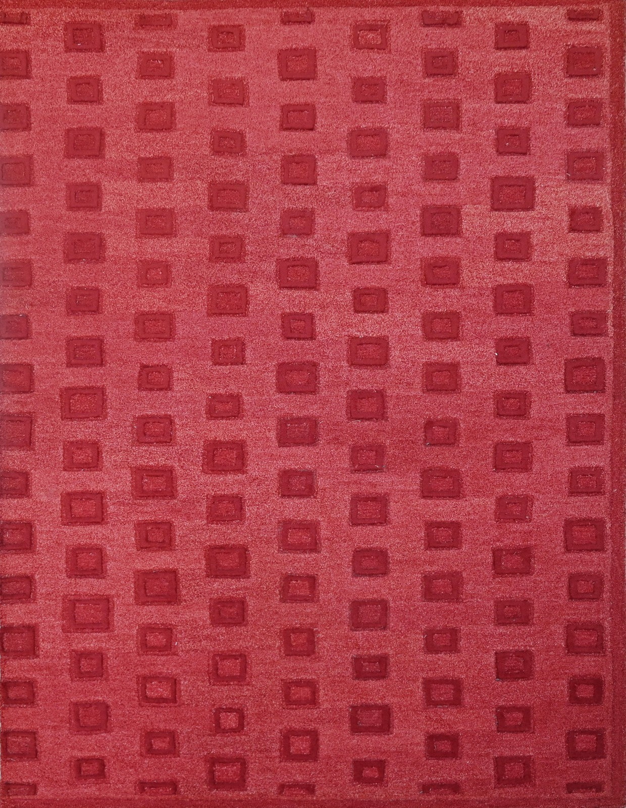 Handgetufteter Wolle teppich 150x240 Rot Modern Wohnzimmer SH241