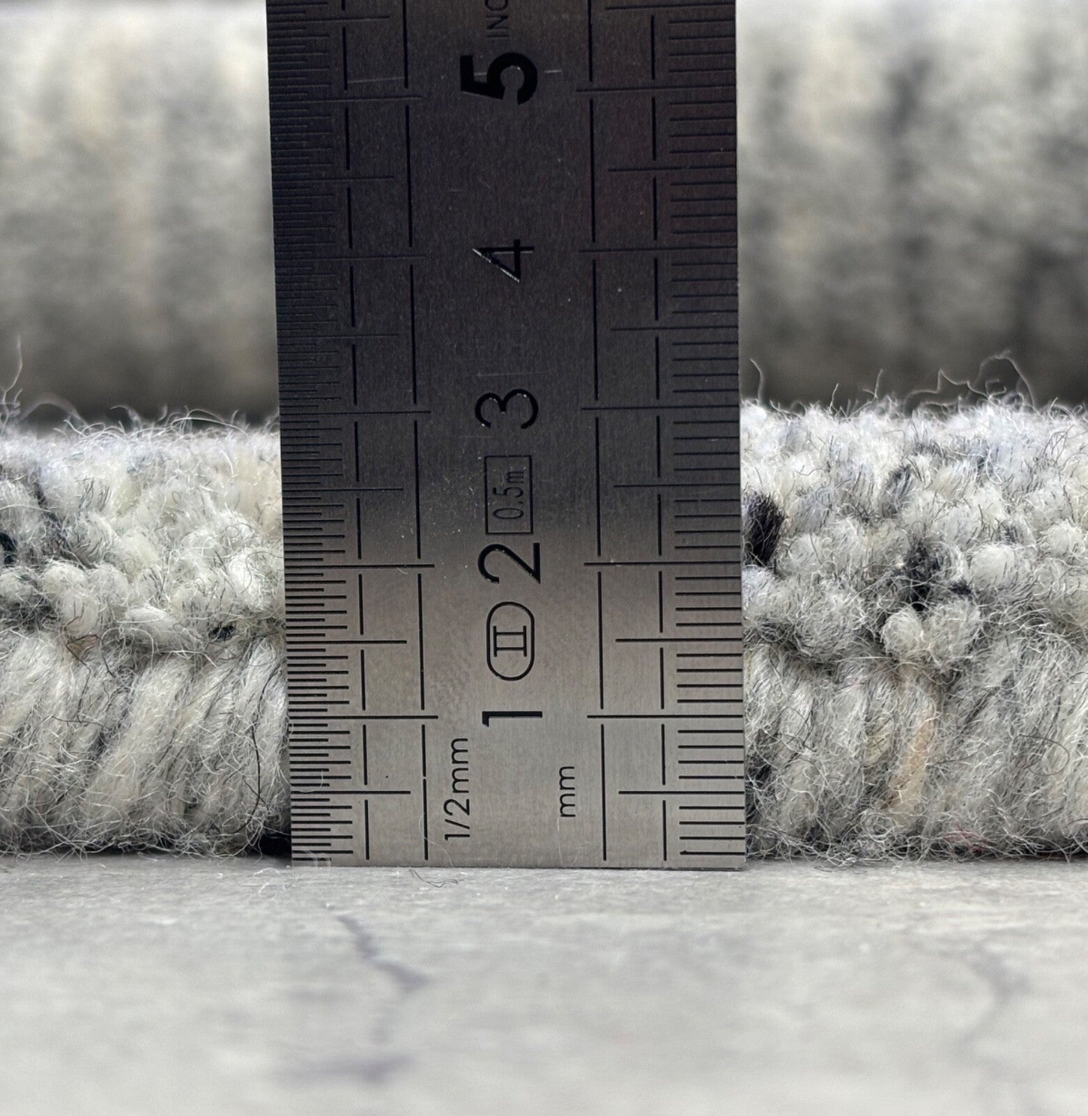 Wollteppich 140x200cm Handgeknüpft 100% Wolle  Grau Modern ST60