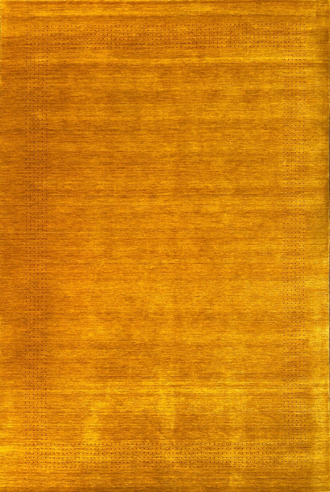 Gold Gabbeh Teppich 100% Wolle Orientteppich Handgewebt  Loom Brücke G625T5