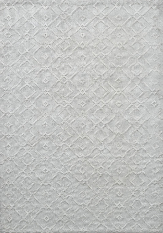 Bunter Wollteppich 120x180 cm Handgefertigt Modern Teppich sh161