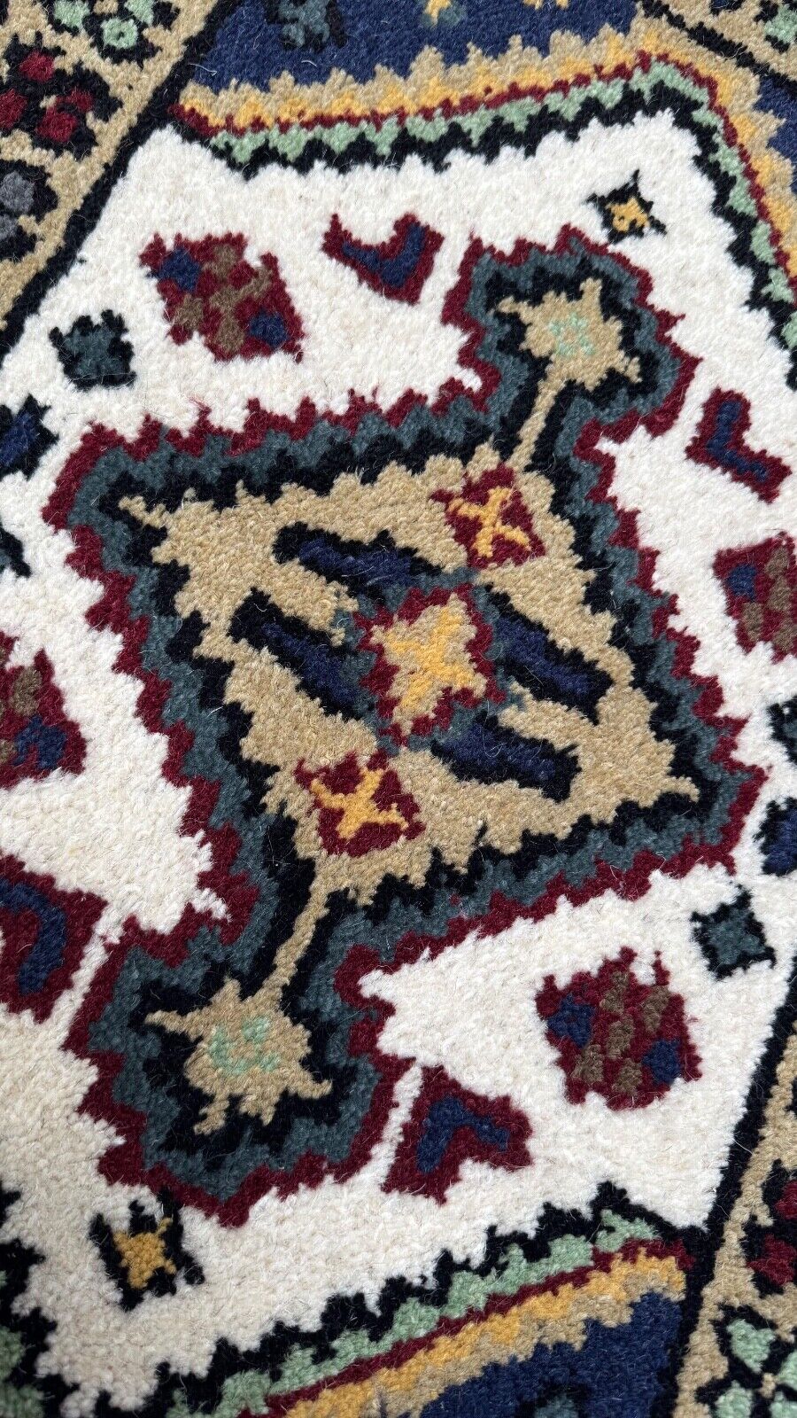 Edler Brücke Teppich 40x60 cm Handgeknüpfter Wollteppich 100% Schurwolle PH43