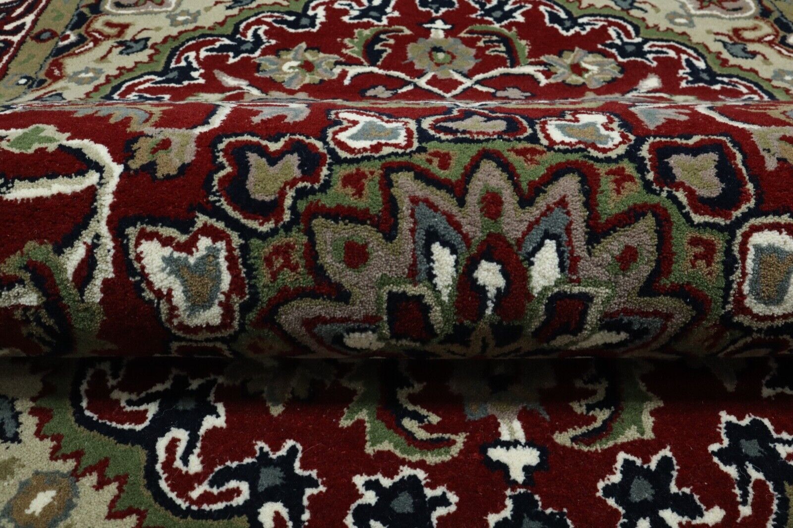 Rot Orient Teppich 100% Wolle 140X200 cm Handarbeit Handgetuftet T954