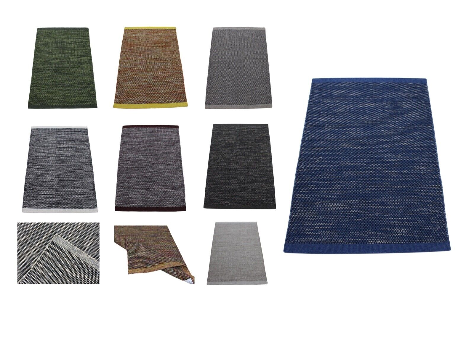 Kilim Teppich 100% Wolle Durry  Kelim Orientteppich Handgewebt Bunt