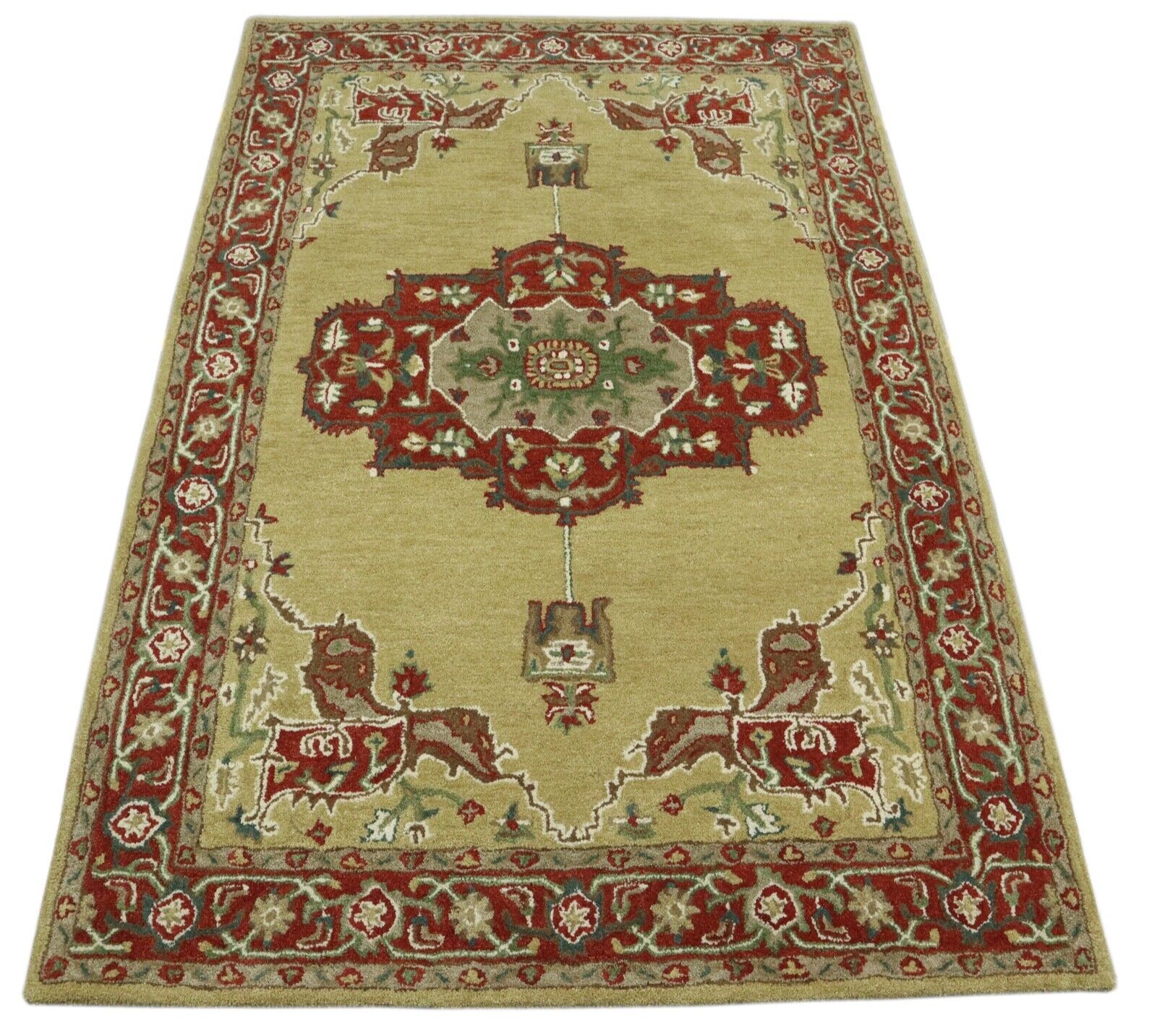 Mint Orient Teppich 100% Wolle 160X230 cm Handarbeit Handgetuftet T912
