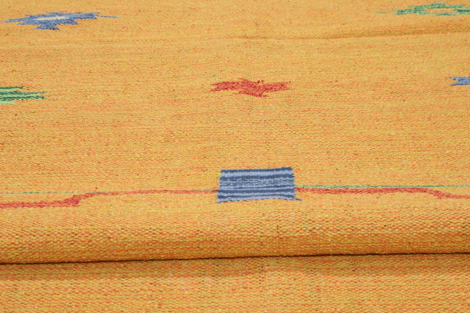 Kelim Teppich 100% Baumwolle flach gewebt mit Fransen Kilim Dhurrie 8 Designs CT