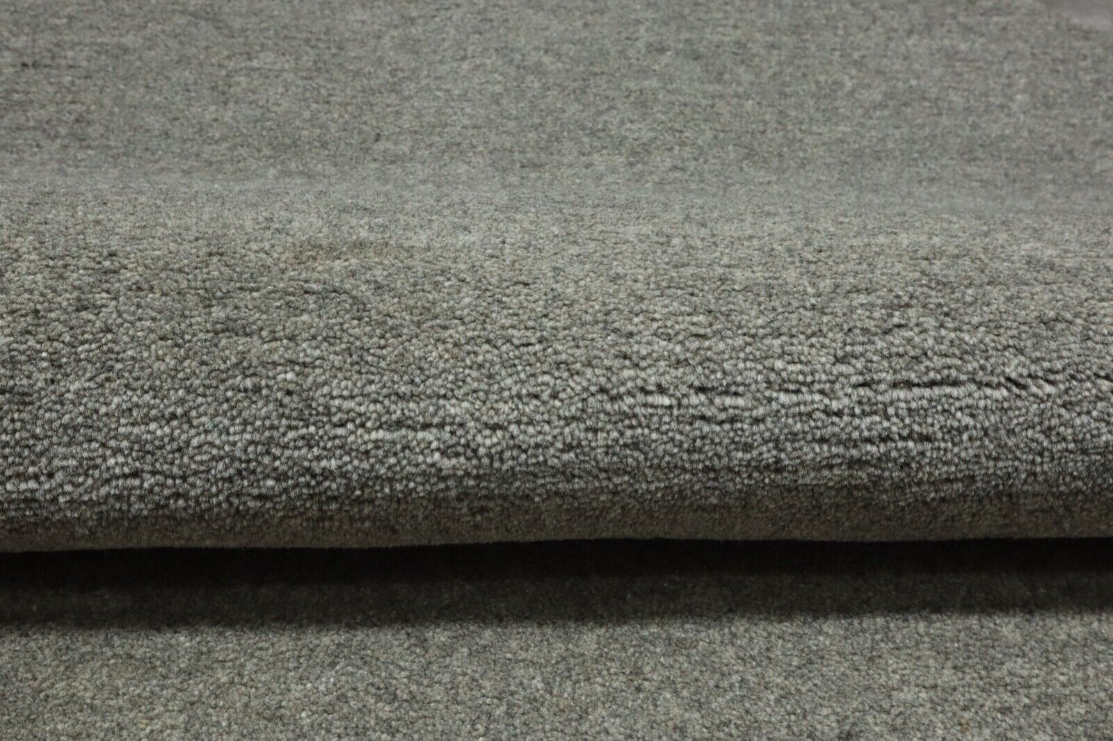 Grau Teppich 100% Wolle 150X150 cm Handarbeit Handgetuftet T946