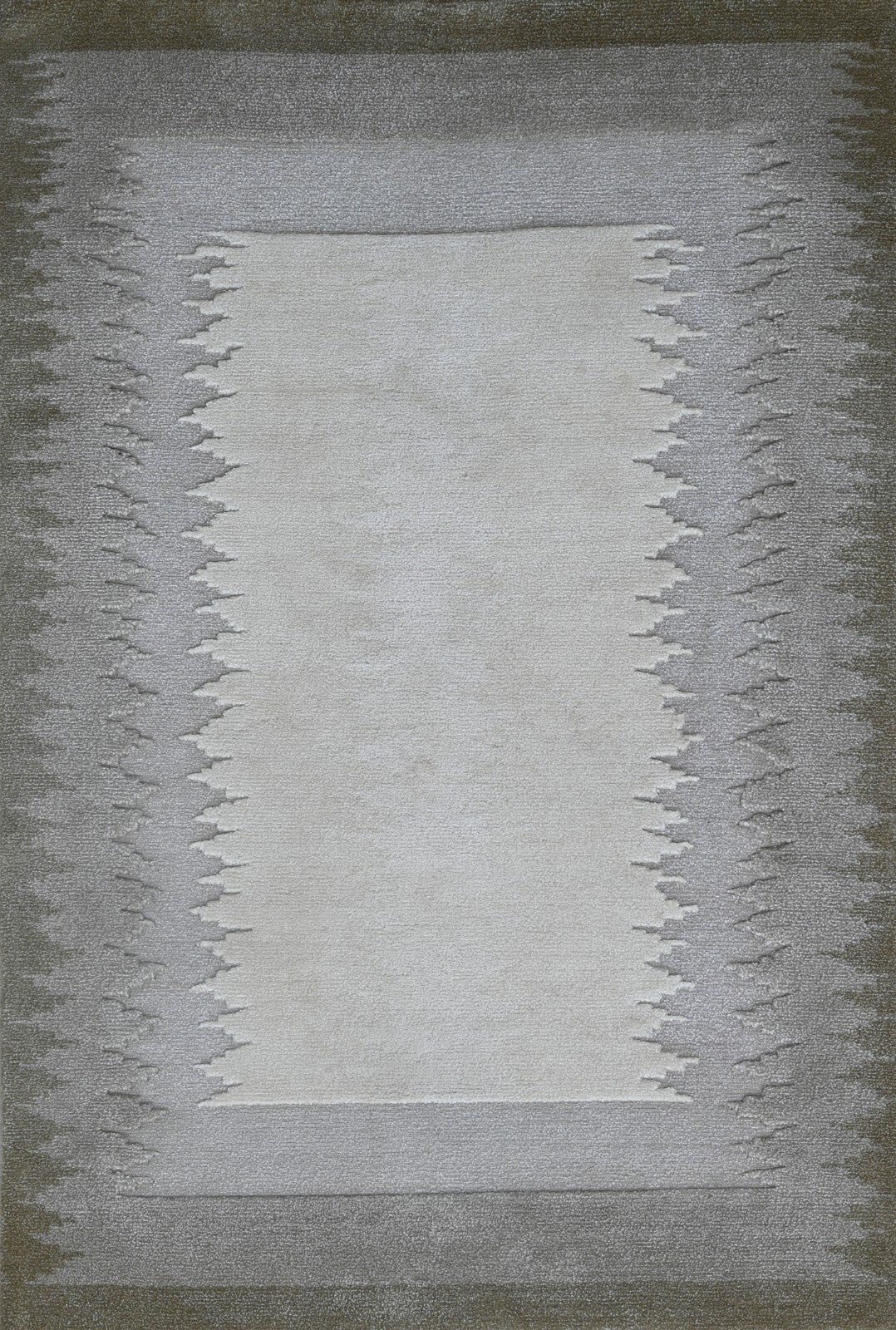 Modernes Handgeknüpfter Wolle 170x240 Vintage Creme Wohnzimmer Teppich SH148