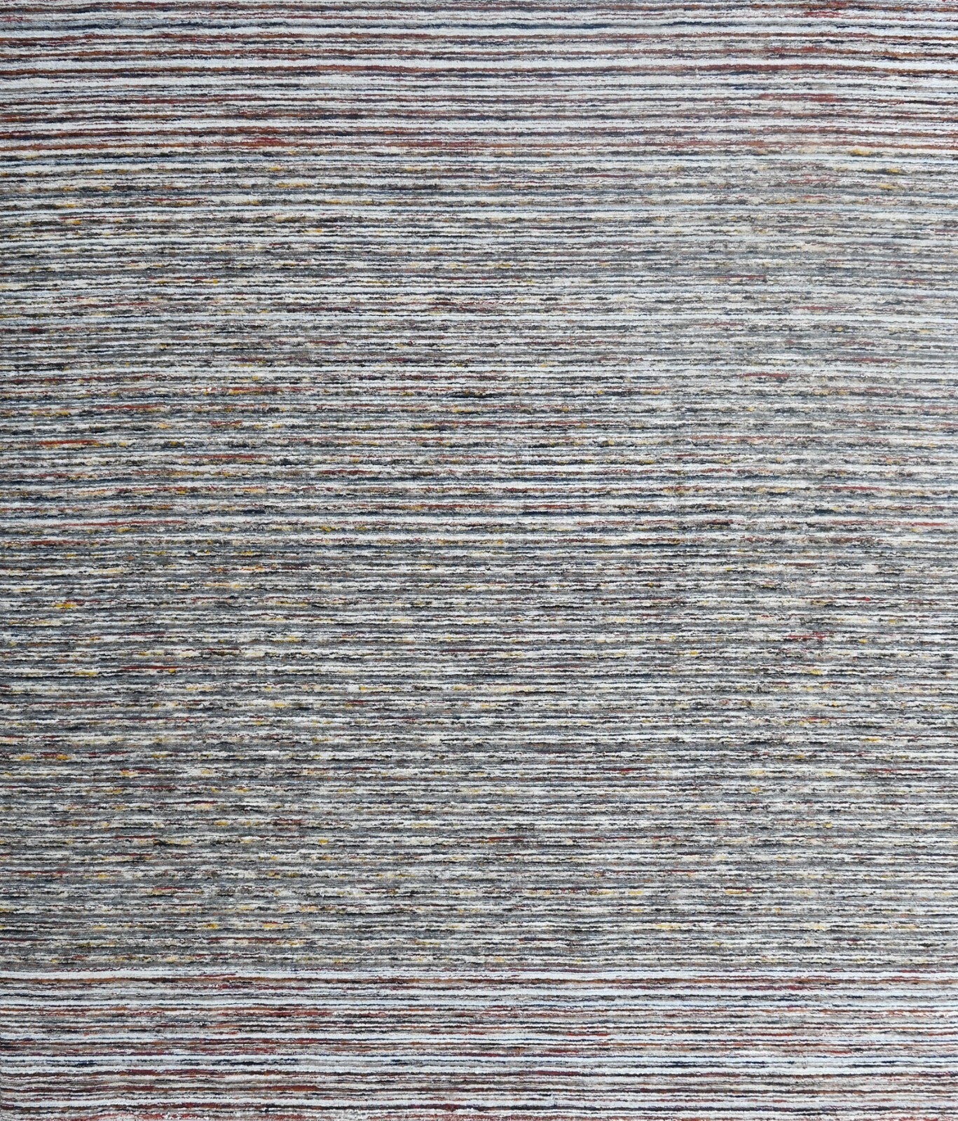 Handgewebter Teppich 250x300 Multi-Grau Glanzoptik Wolle  Wohnzimmer SH248