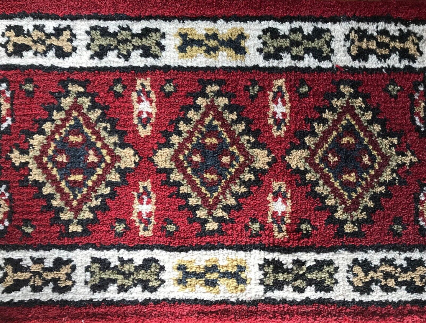 Fussmatten Brücke 40X60 CM Handgeknüpft Teppich 100% Wolle Rot