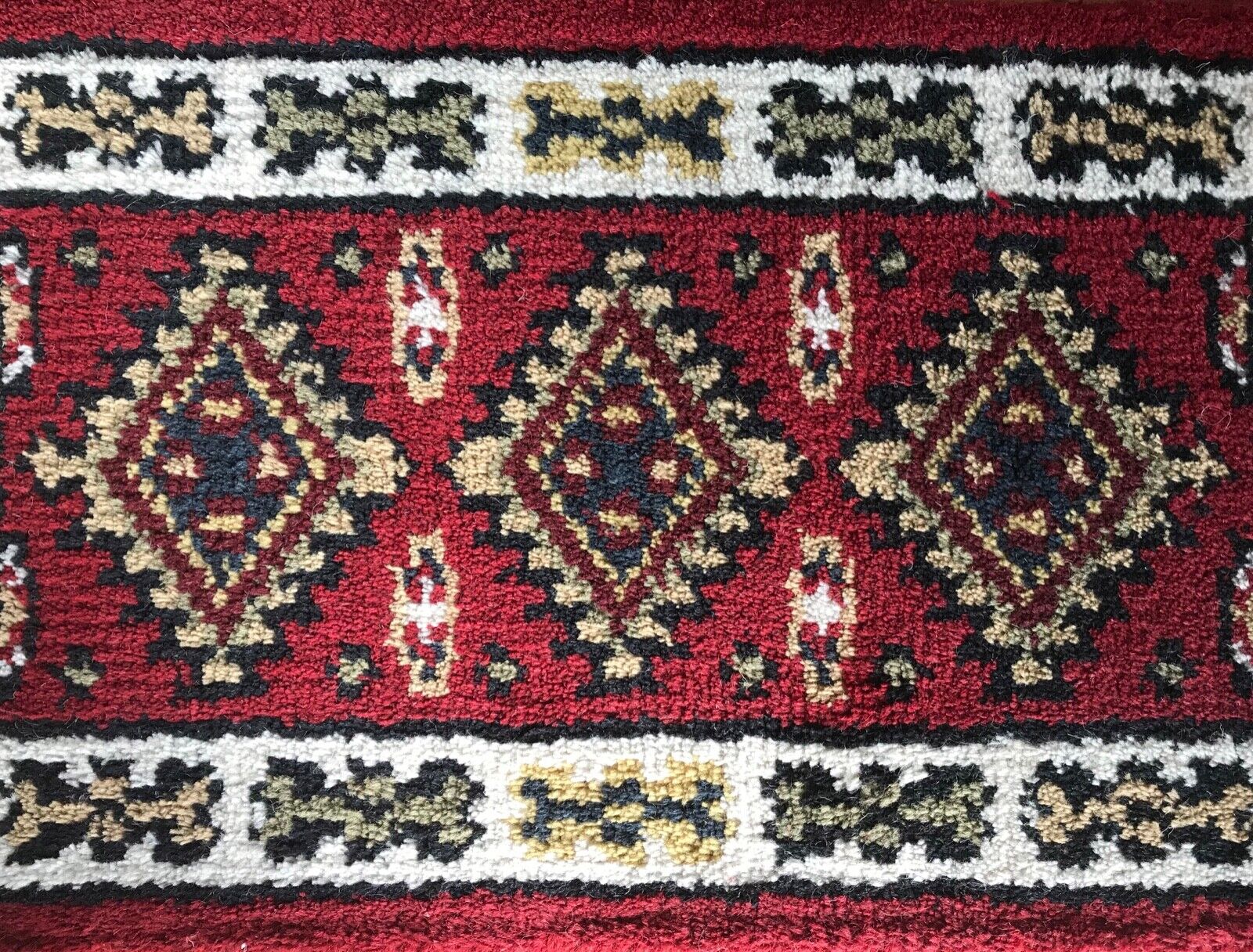 Fussmatten Brücke 40X60 CM Handgeknüpft Teppich 100% Wolle Rot