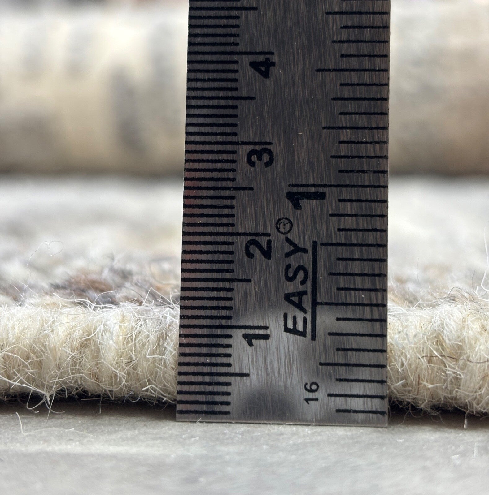 Tappeto in lana annodato a mano 152x243 cm Beige naturale grigio Design moderno DT977