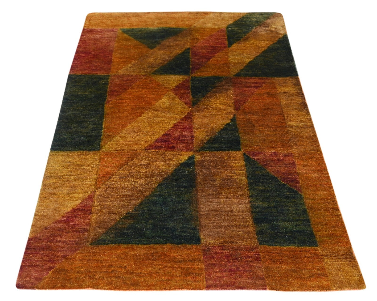 Modernes Handgeknüpfter Jute 150x240 Vintage multi Wohnzimmer Teppich SH169