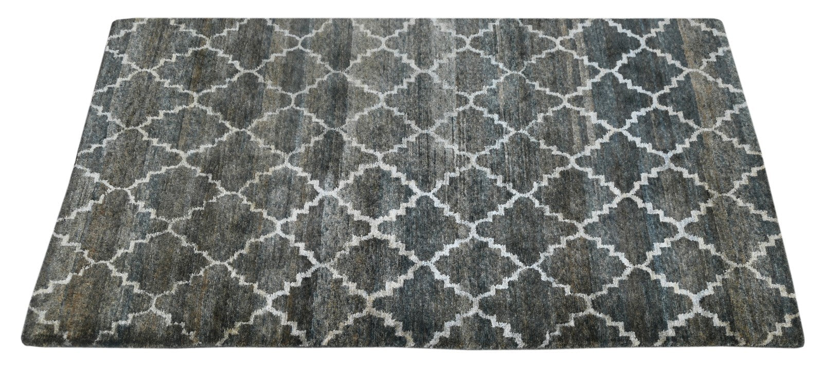 Moderni käsin solmittu juuttimatto 150x240 vintagevihreä olohuoneen matto SH170