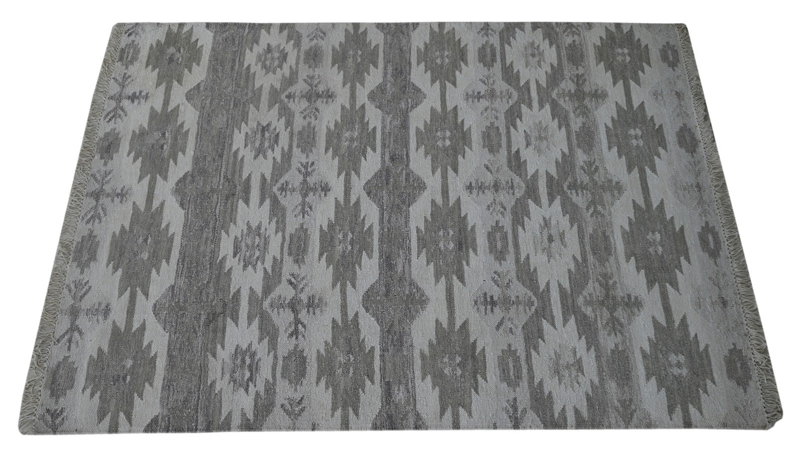 Bunter Wollteppich 120x180 cm Handgefertigt Moderní Teppich sh198