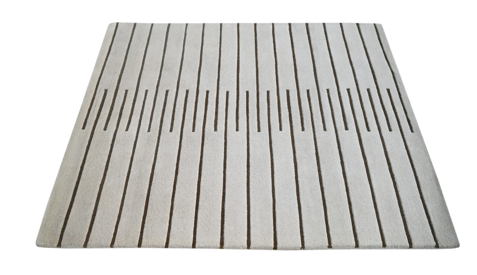 Handgetufteter Wolle teppich 150x240 Silber  Modern Wohnzimmer SH231