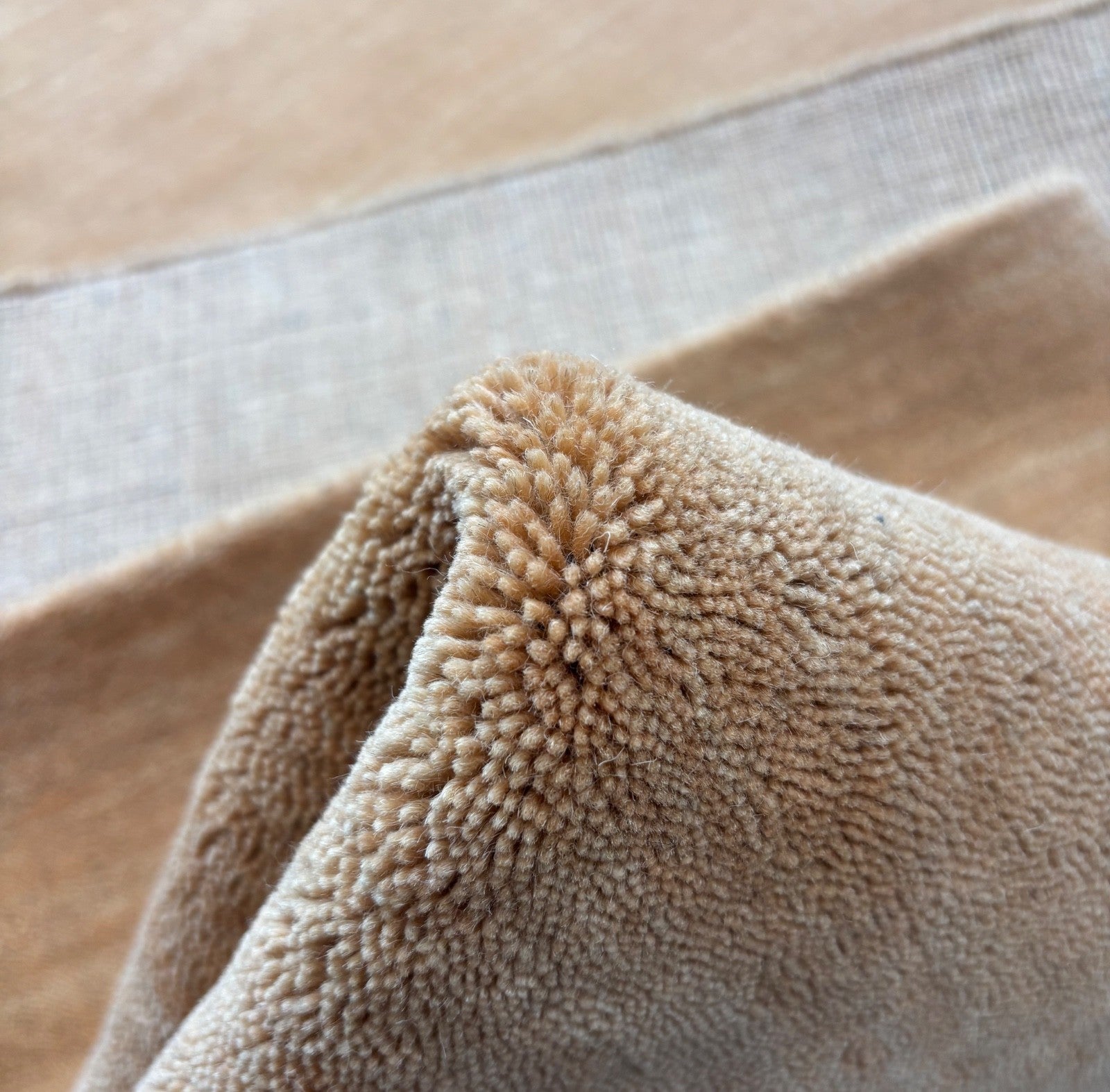 Gabbeh Teppich 90x160 cm Handgewebt 100% Wolle Peach Caramel Orient Modern