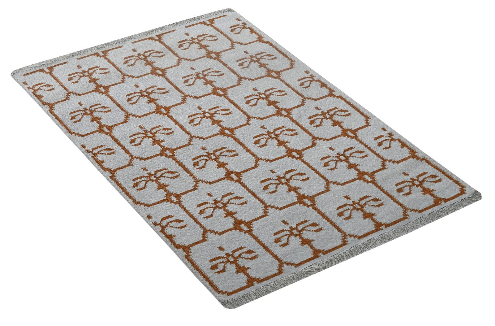 Bunter Wollteppich 120x180 cm Handgefertigt Modern Natur Teppich sh191