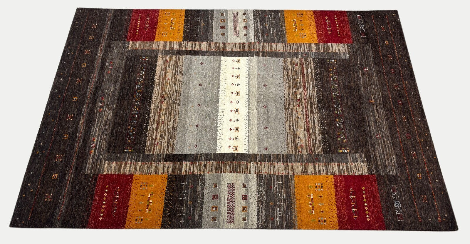 Handgeknüpft Orientteppich 170x240  Wolle Teppich Multi Klassisch Design 112-9/9