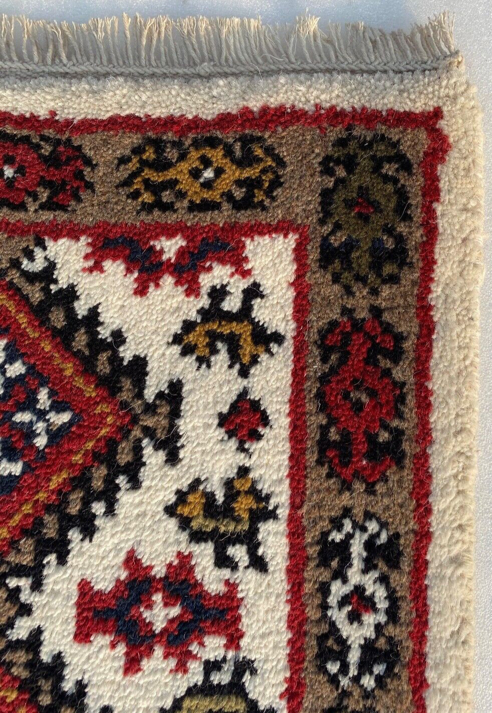 Béžová Brücke 40X60 CM Handgeknüpft Teppich Fußmatten Automatten 100% Wolle PH6