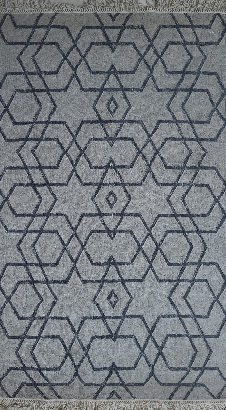 Bunter Wollteppich 120x180 cm Handgefertigt Modern Teppich sh199