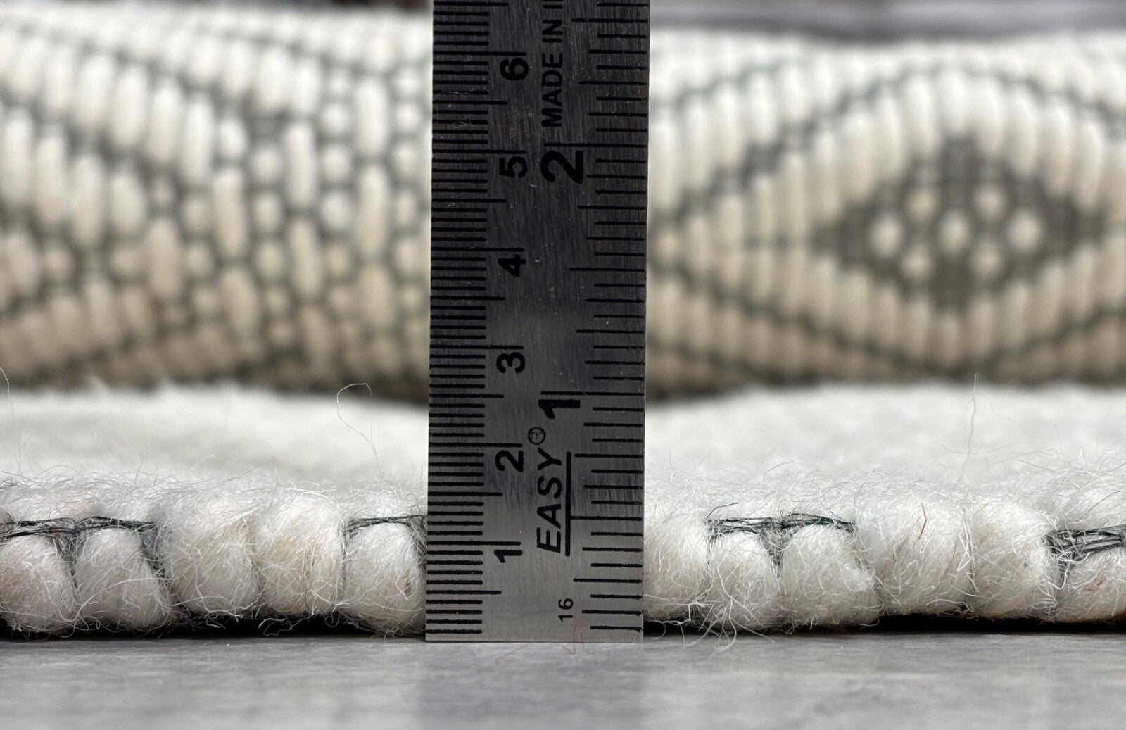 Handgefertigter Kilim Dhurry Teppich 160x240cm 100% Wolle Beige Grau ST66