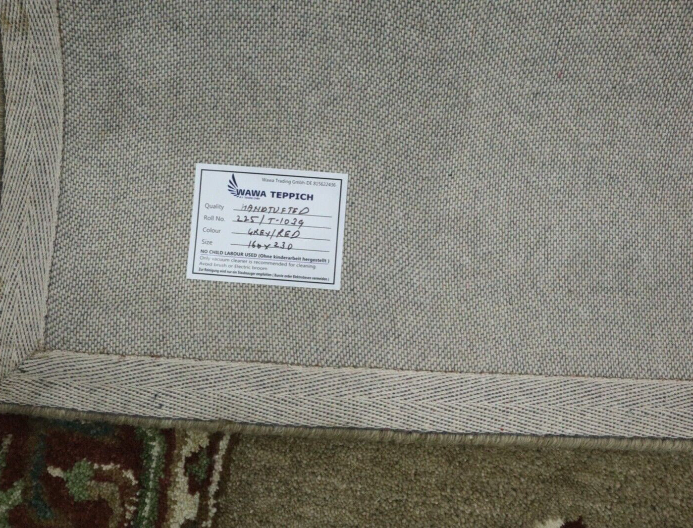 Orientální koberec, 100% vlna, 160 x 230 cm, ručně vyrobený, ručně všívaný, T1039