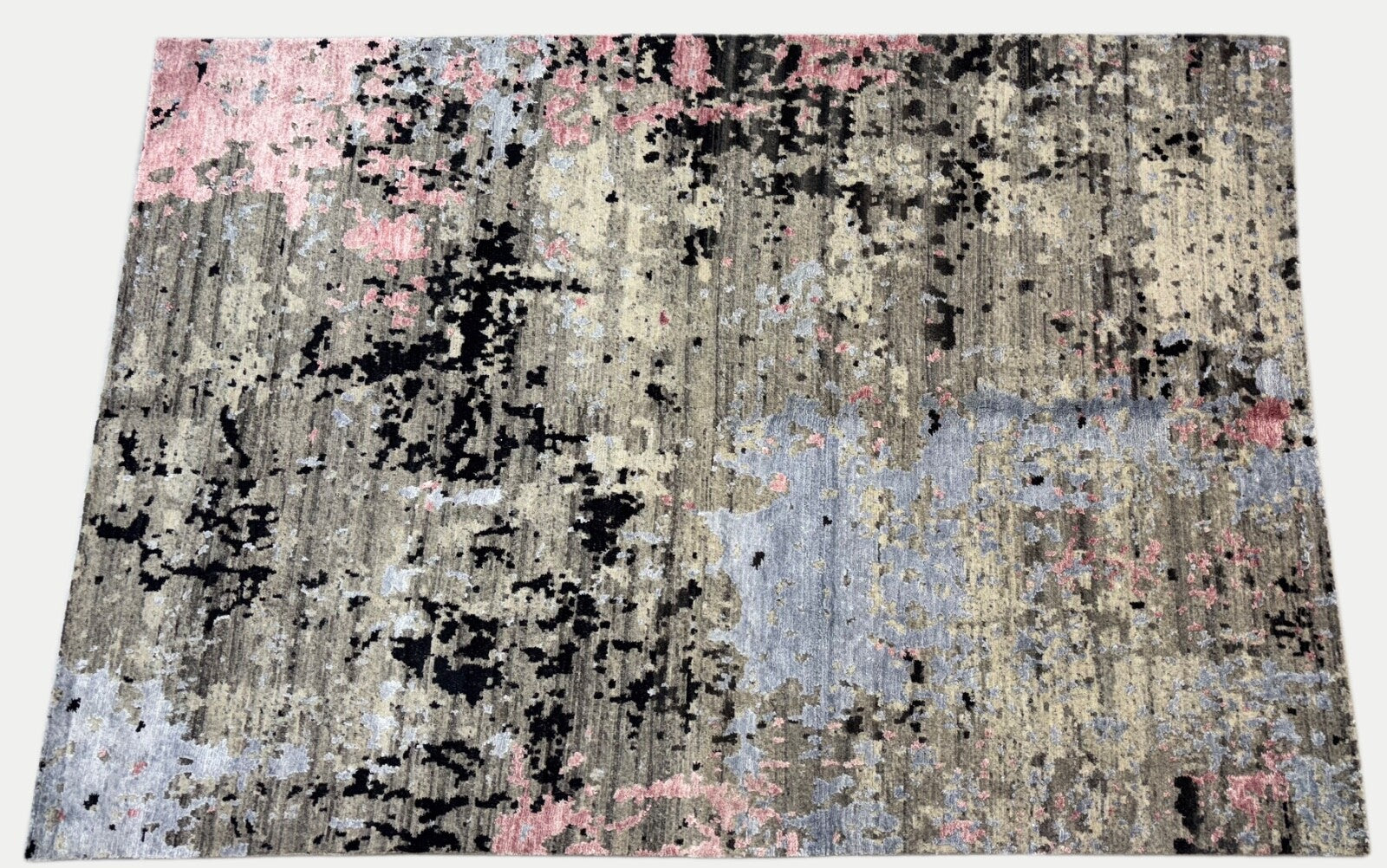 Handgeknüpft  Teppich Einzigartiges Design Bambus seide Wolle 168X236 cm  ST922