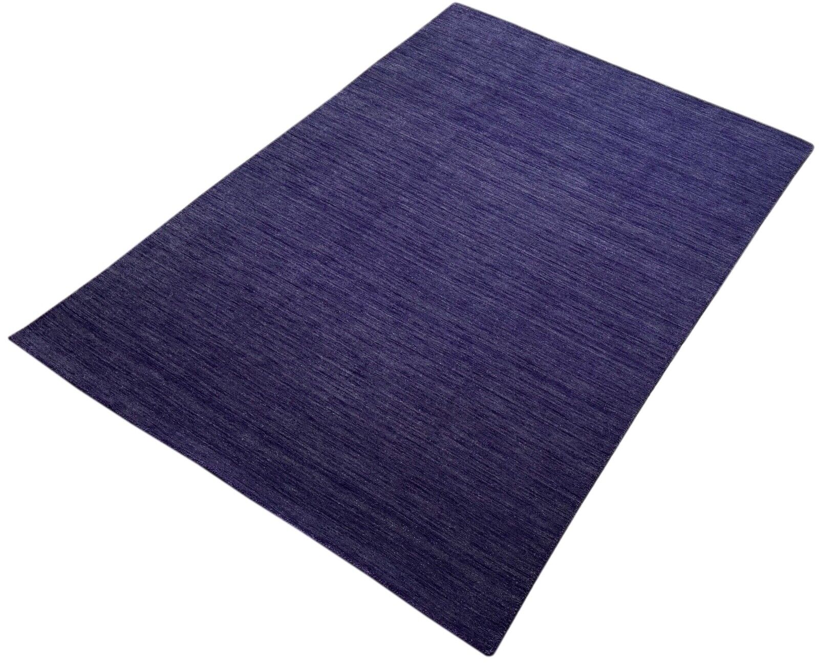violett Lila Teppich 100% Wolle 170x240 cm Handgewebt Gabbeh Orientteppich G248