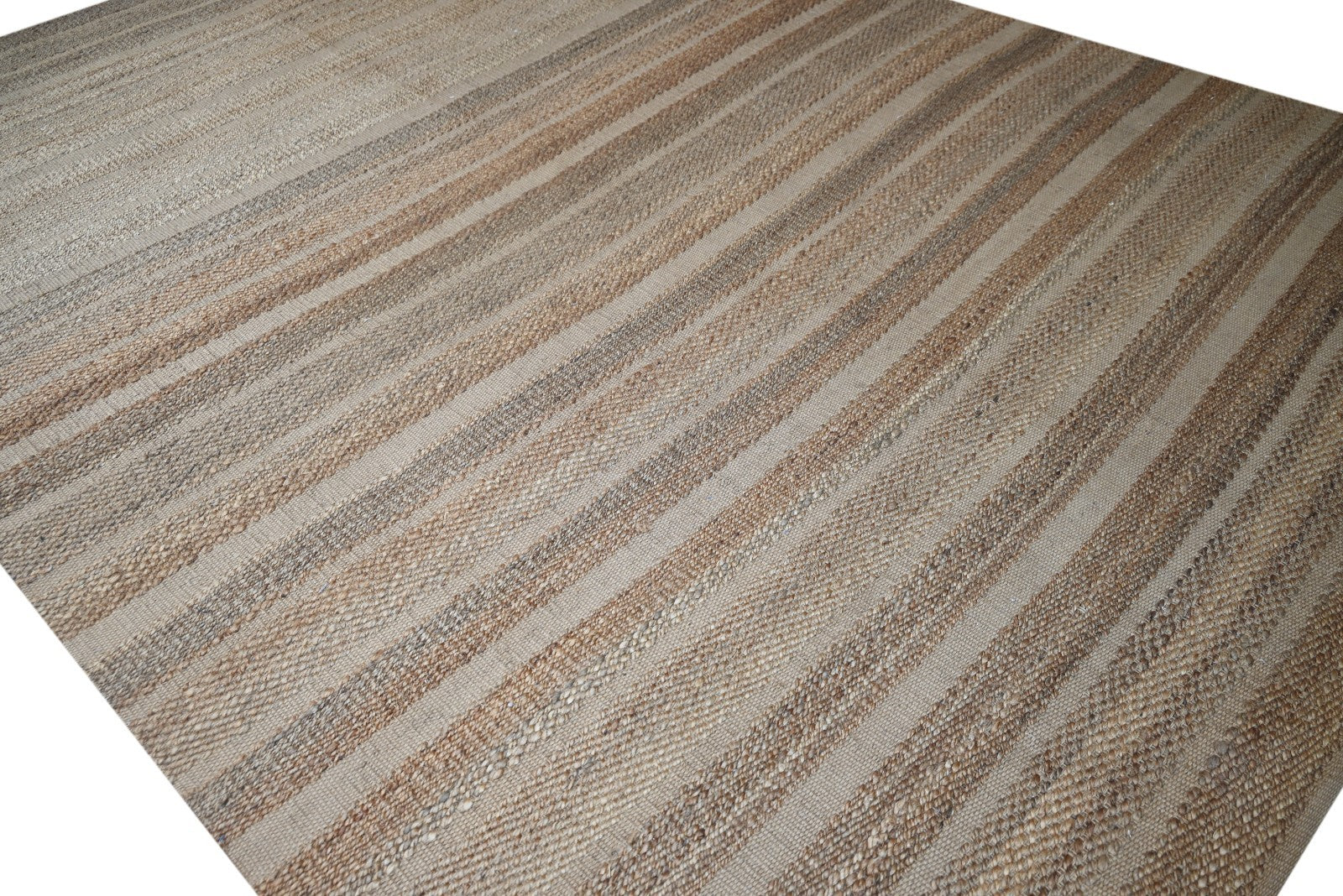 Bunter Wollteppich 250x300 cm Handgefertigt Modern Natur Teppich sh186