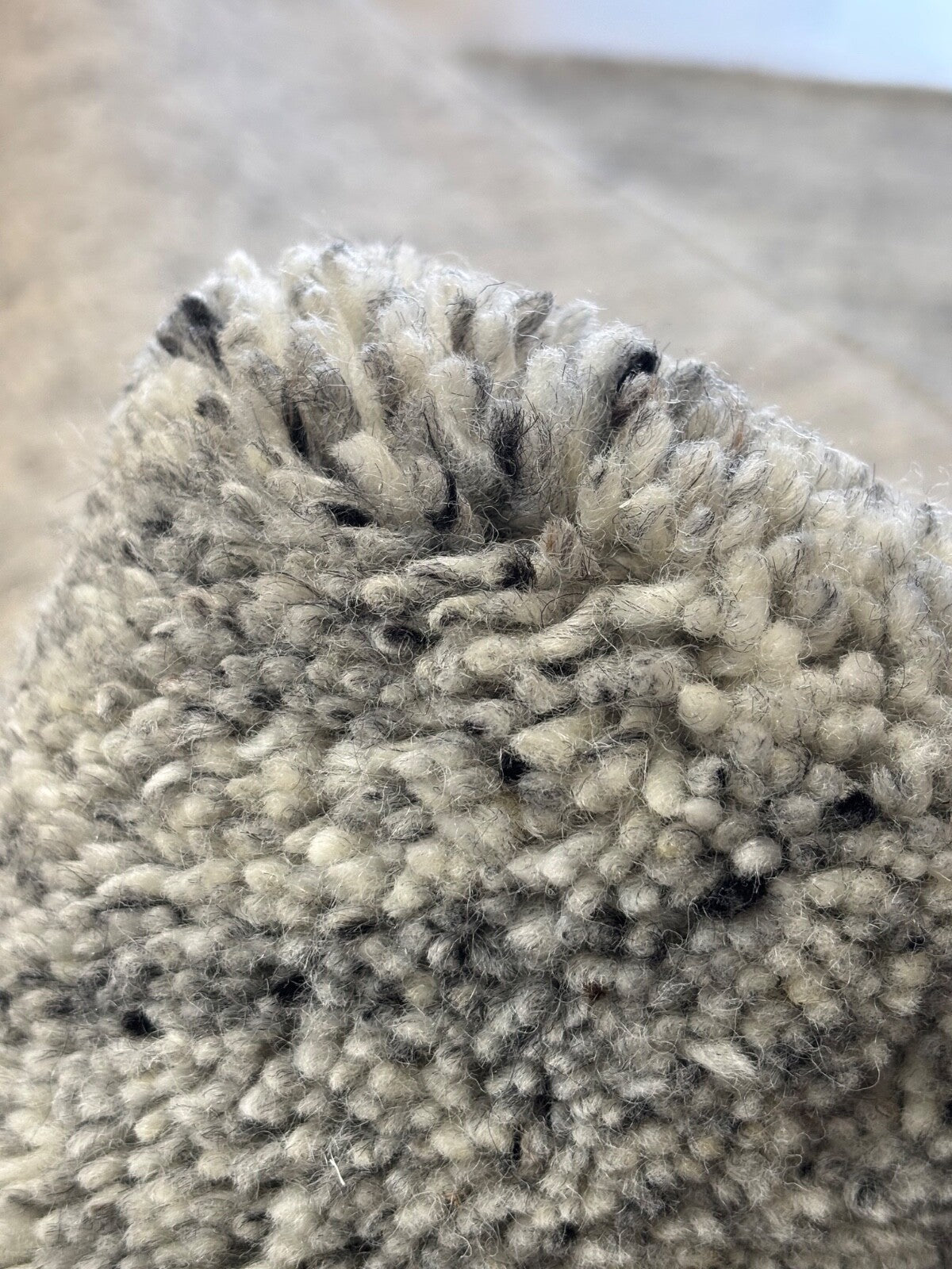 Wollteppich 140x200cm Handgeknüpft 100% Wolle  Grau Modern ST60