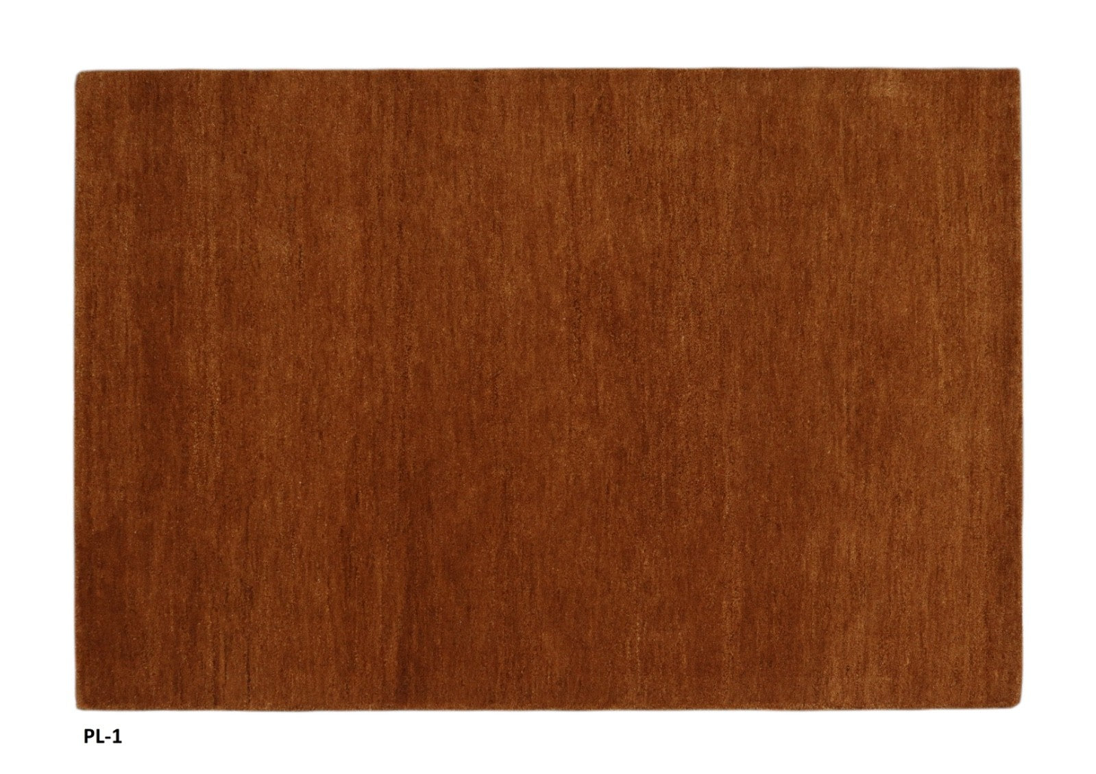 Gabbeh Teppich 100% Wolle Kamelbraun Uni Farbe 120x180 cm  Handgemacht PL1