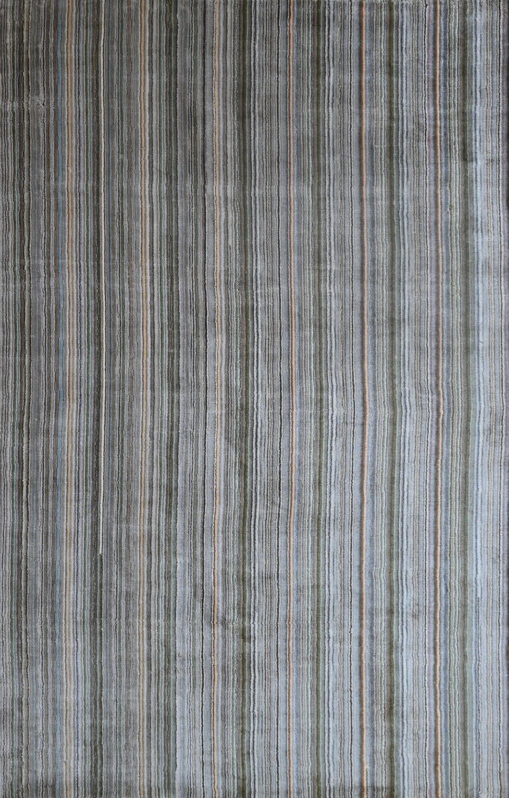 Handgewebter Teppich 170x240 Beige  Viskose Glanzoptik  Wohnzimmer SH269