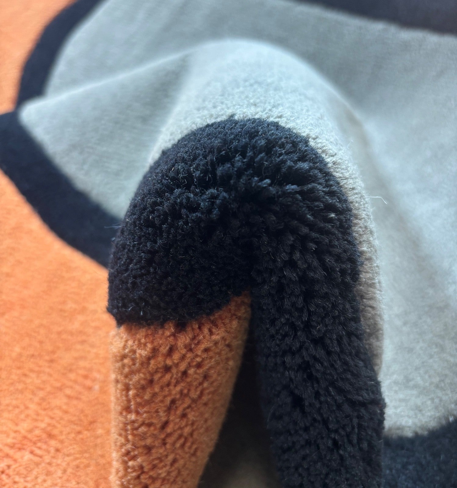 Terracotta Teppich 275x365 cm Handgetuftet 100% Wolle Modern Orientteppich MA139