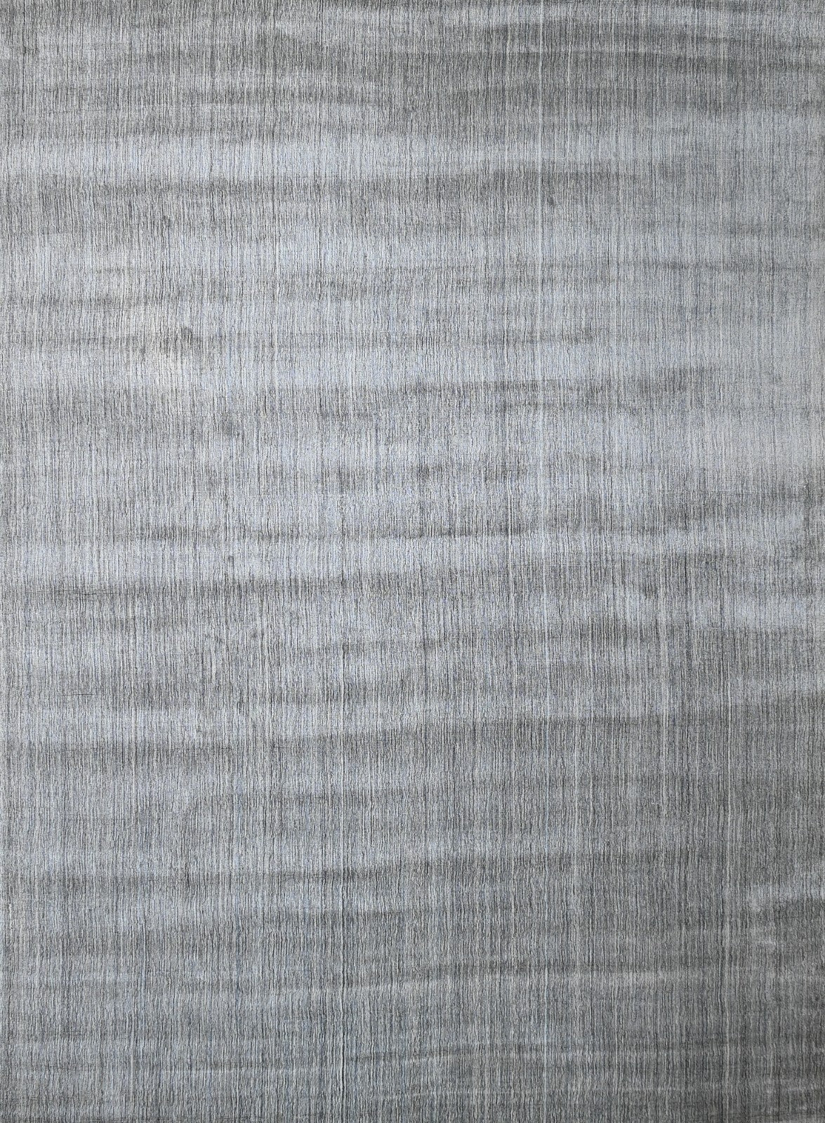 Handgewebter Teppich 240x300 Silber Glanzoptik Leinen Flach Wohnzimmer SH222