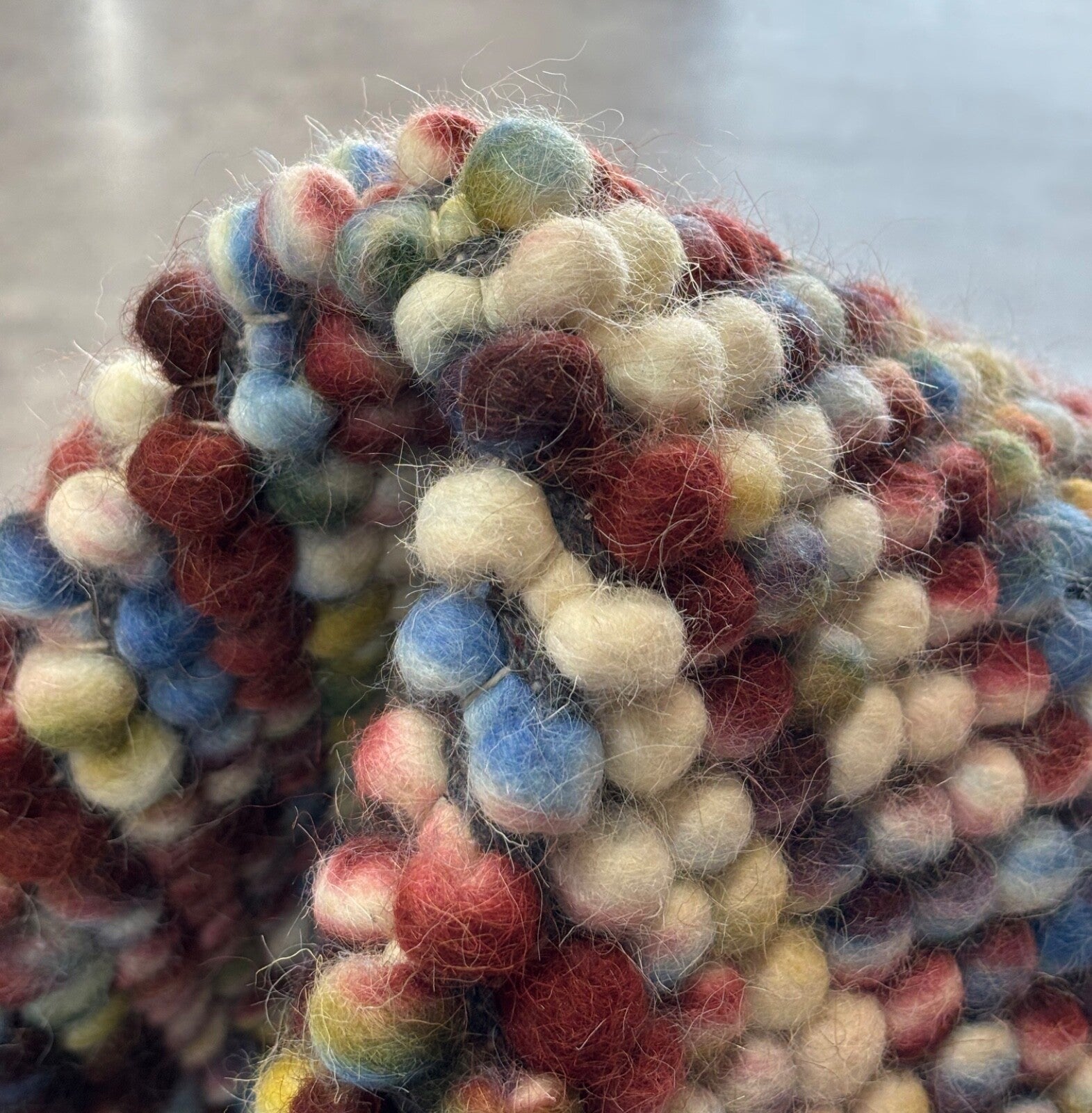 Bunter Wollteppich 170x240 cm Handgefertigt Modern Natur Teppich st14