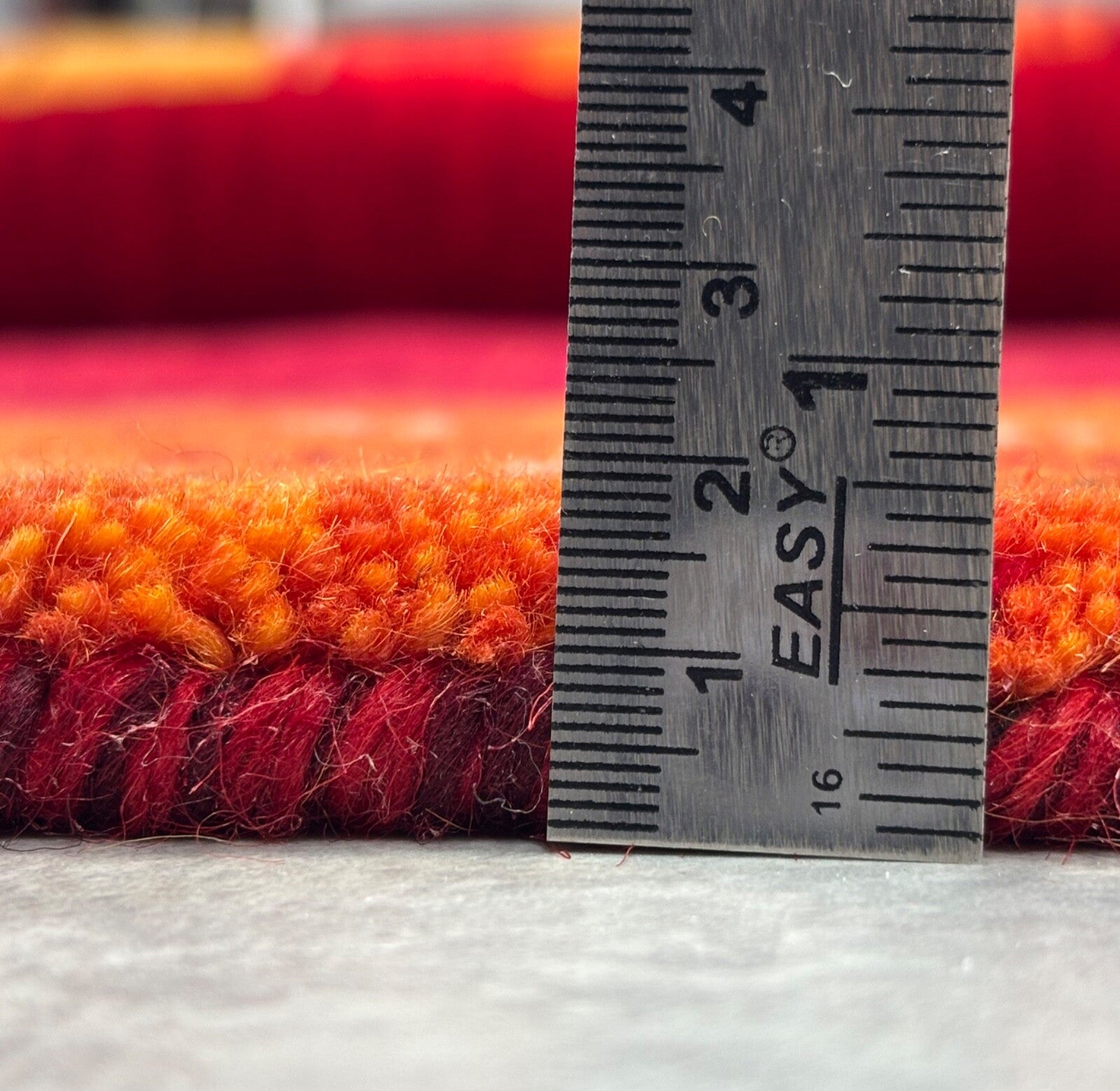 Wollteppich 170x240cm Handgewebt Modern 100% Wolle Rot Mehrfarbig Gabbeh ST22