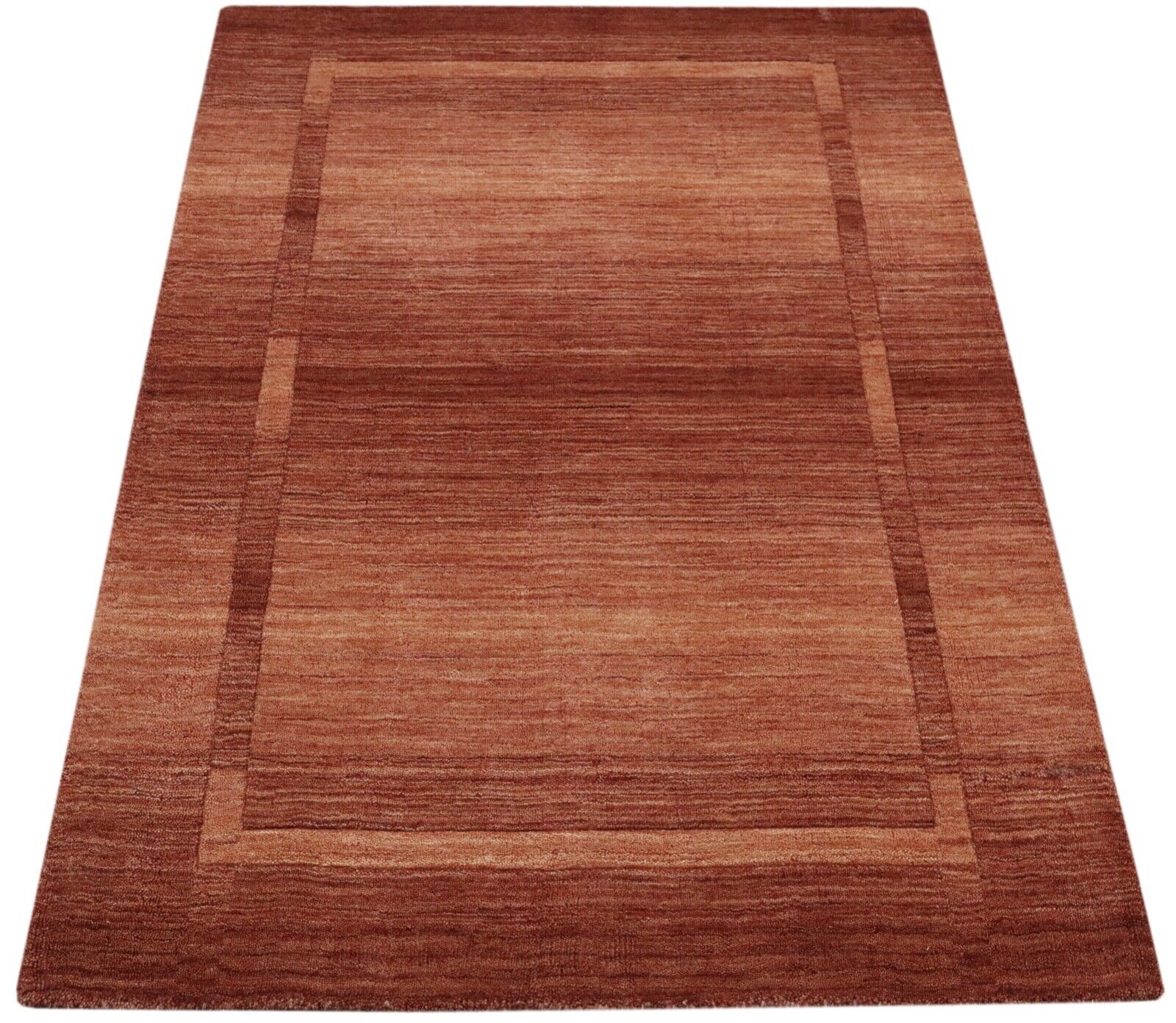 Teppich 100% Wolle 120X180 cm Handarbeit Rosa Rot Handgetuftet T967