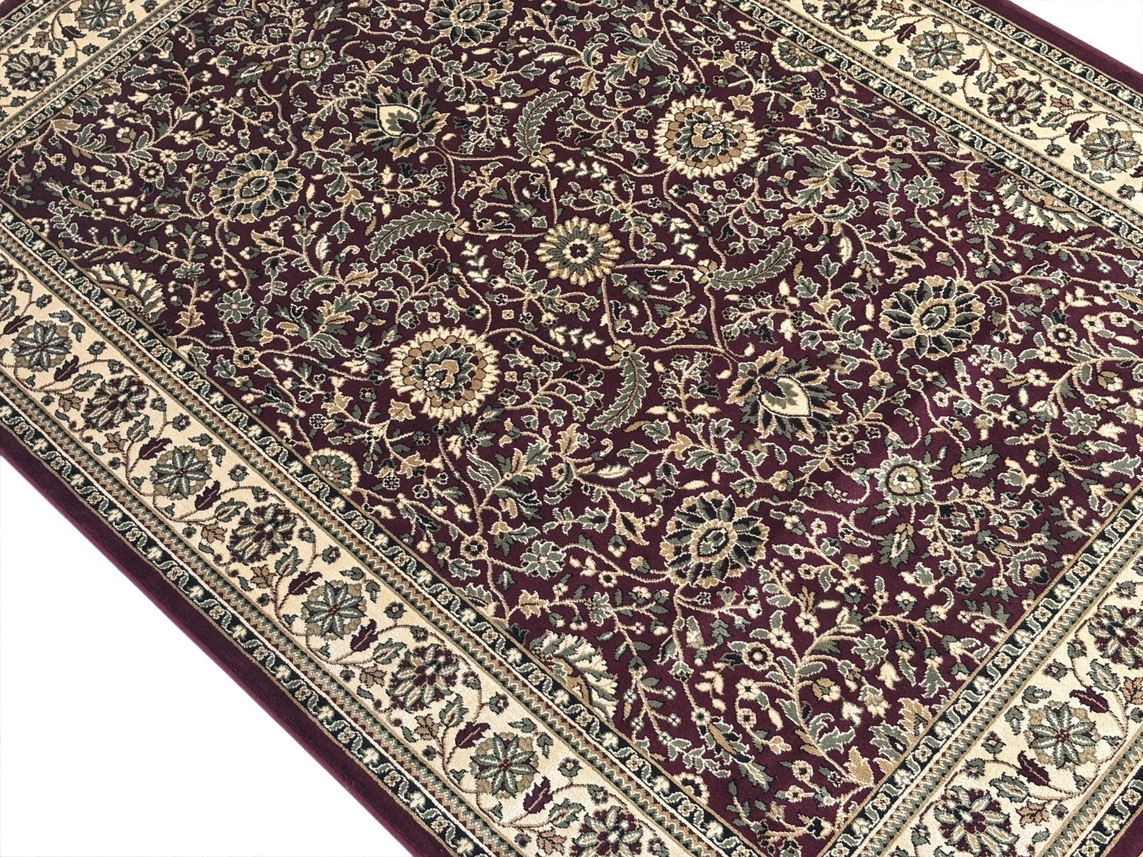 Kashmir Design Orientteppich 150x210 cm Viskose Seidenglanz Kastanienbraun M604M