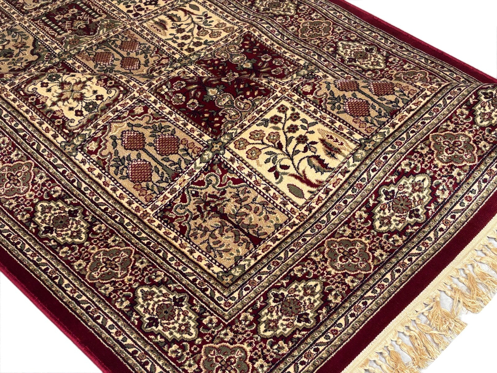 Orientteppich 150x210 cm Kashmir Design Viskose mit Seidenglanz Luxuriös Teppich