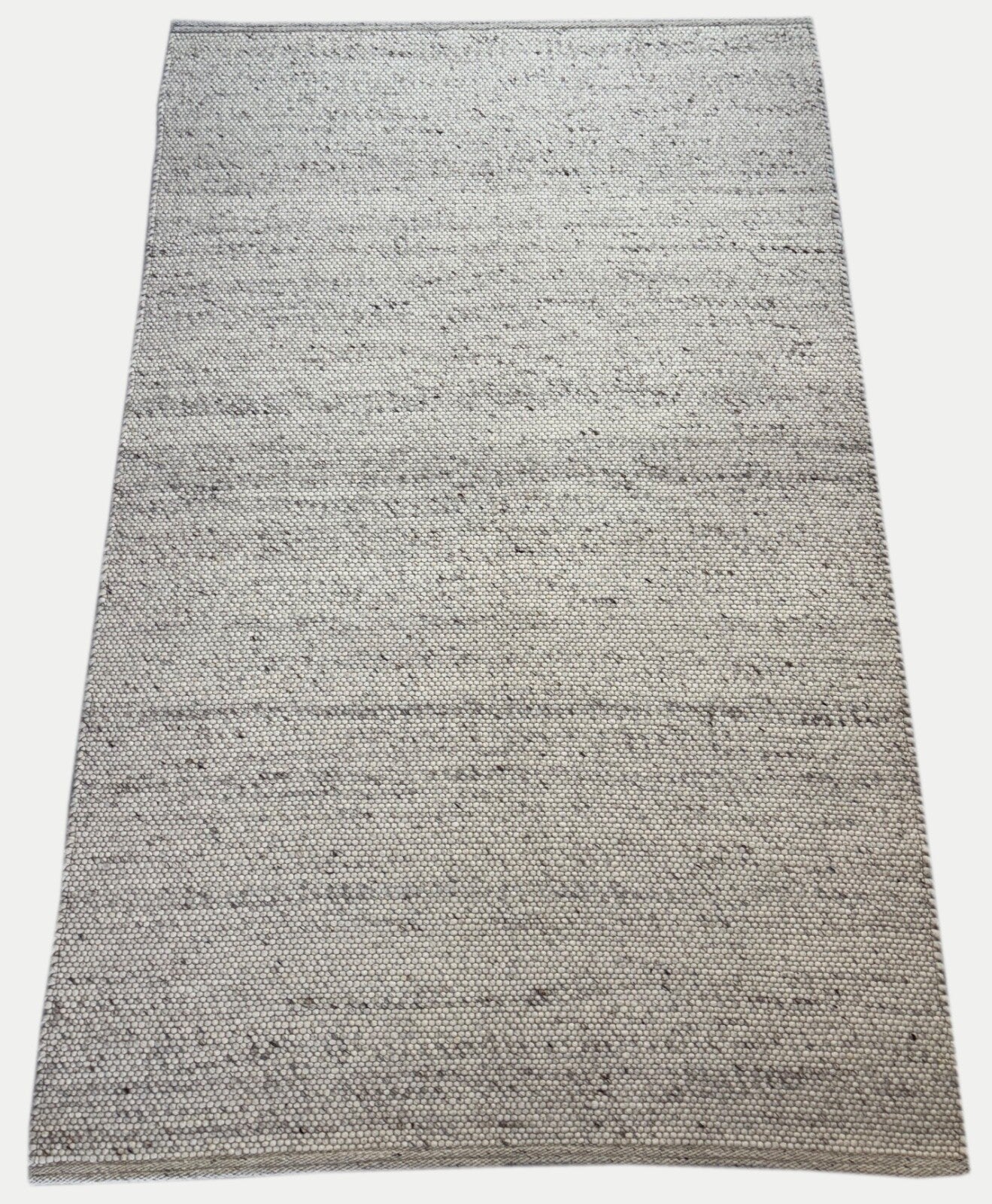 Teppich aus 100 % Wolle 152x244 cm  Handgefertigt, Modern, Naturbeige  ST44