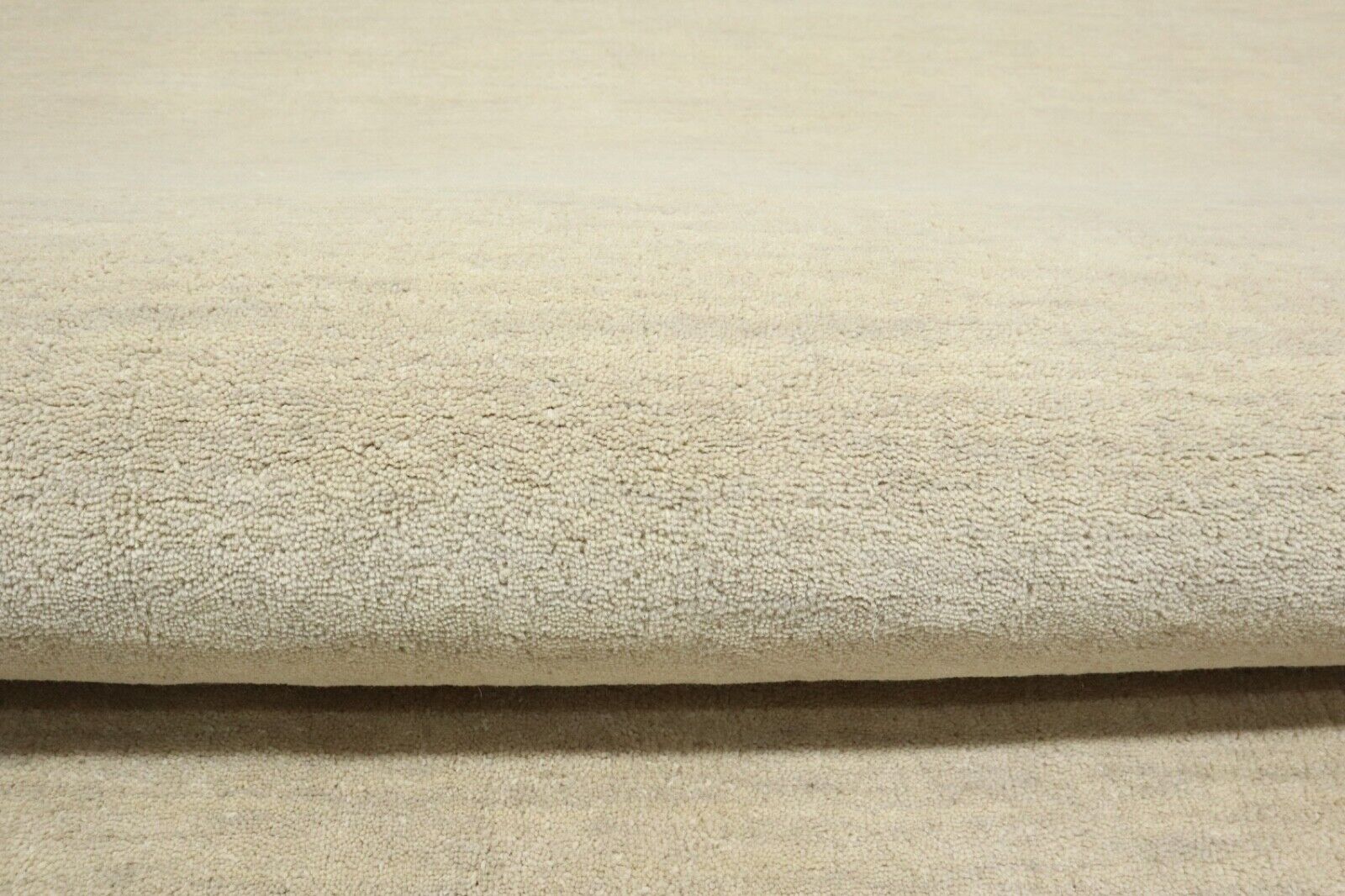 Beige Teppich 100% Wolle 200x300 cm Gabbeh Loom Handgewebt T958