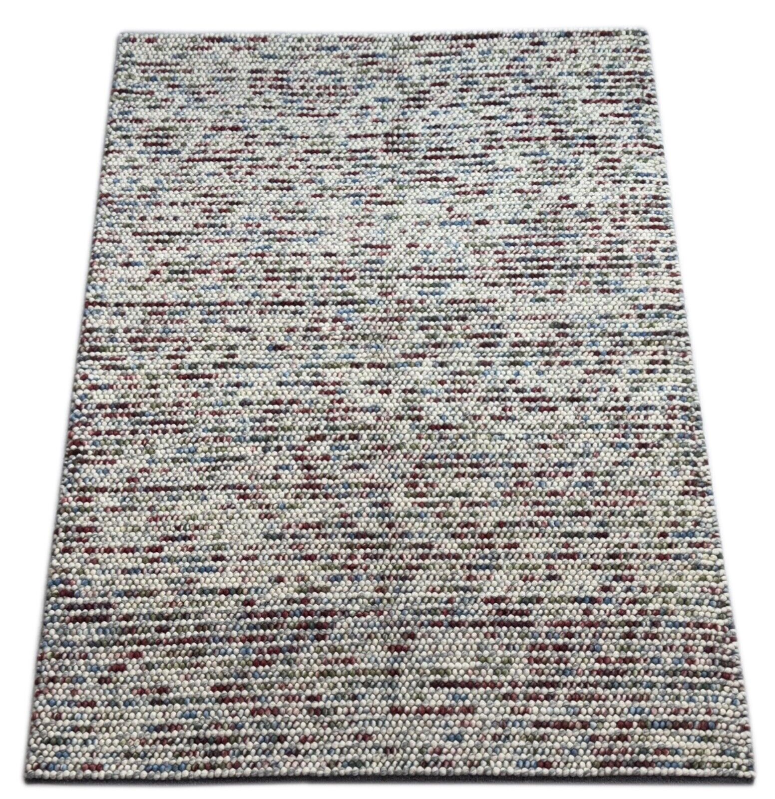 Wollteppich 170x240 cm Handgefertigt Modern Natur Teppich st18