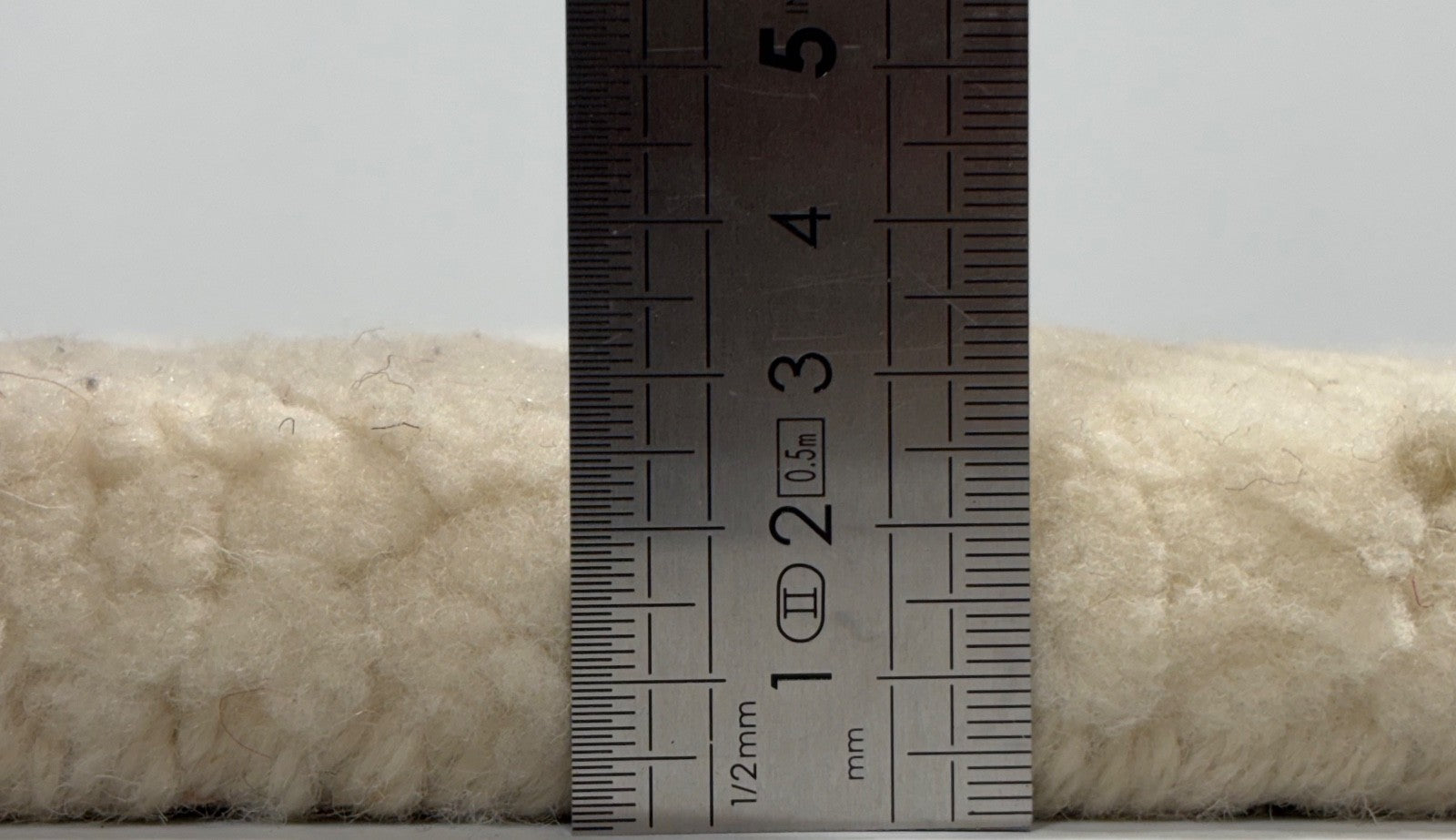 Handgefertigter Teppich 60x60 cm 100 % Wolle Weicher  Ivory & Sand R113