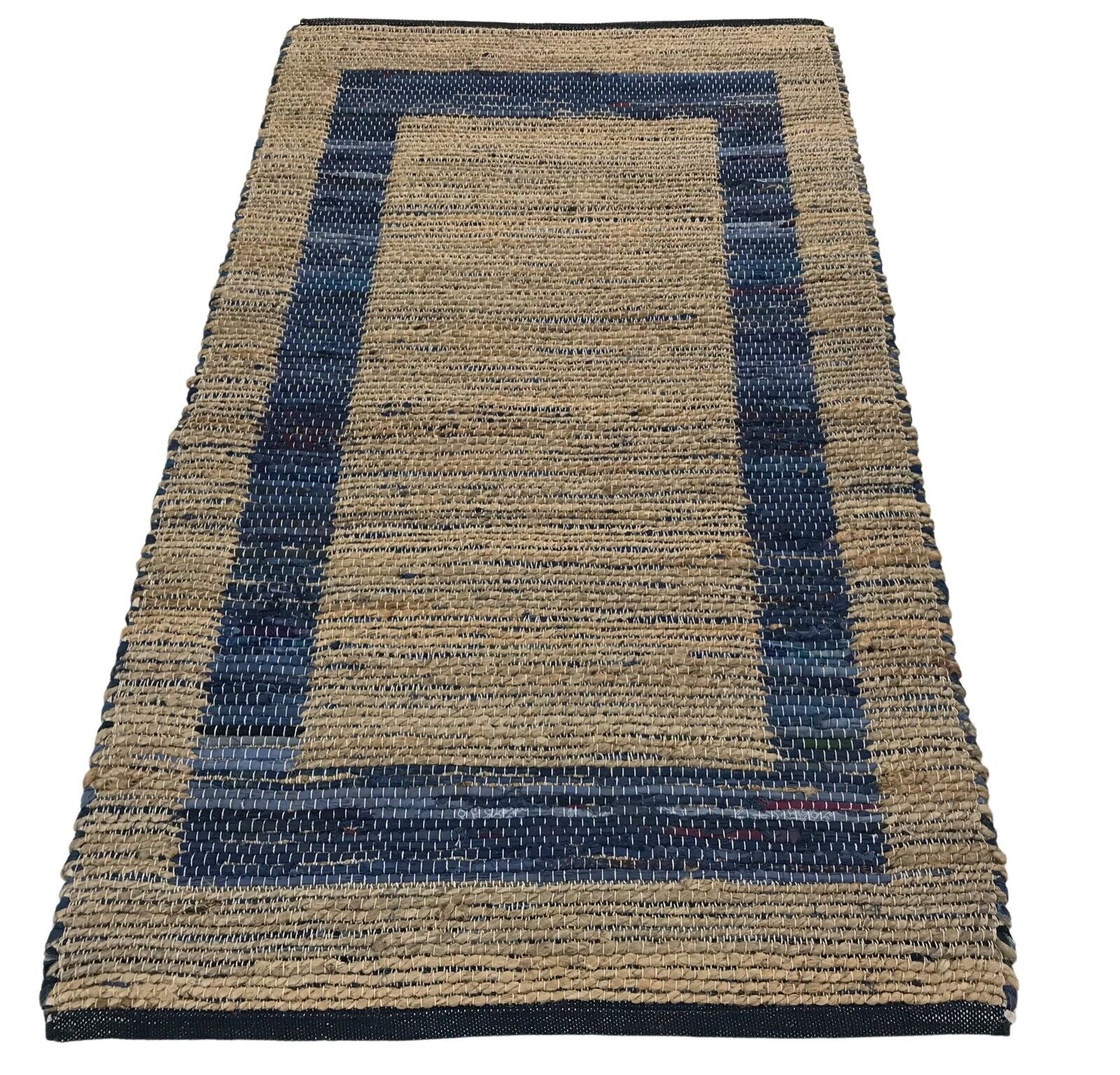 Beidseitig Nutzbar Chindi Kelim Durry Teppich Handgearbeiteter, 4 Größen Dhurrie