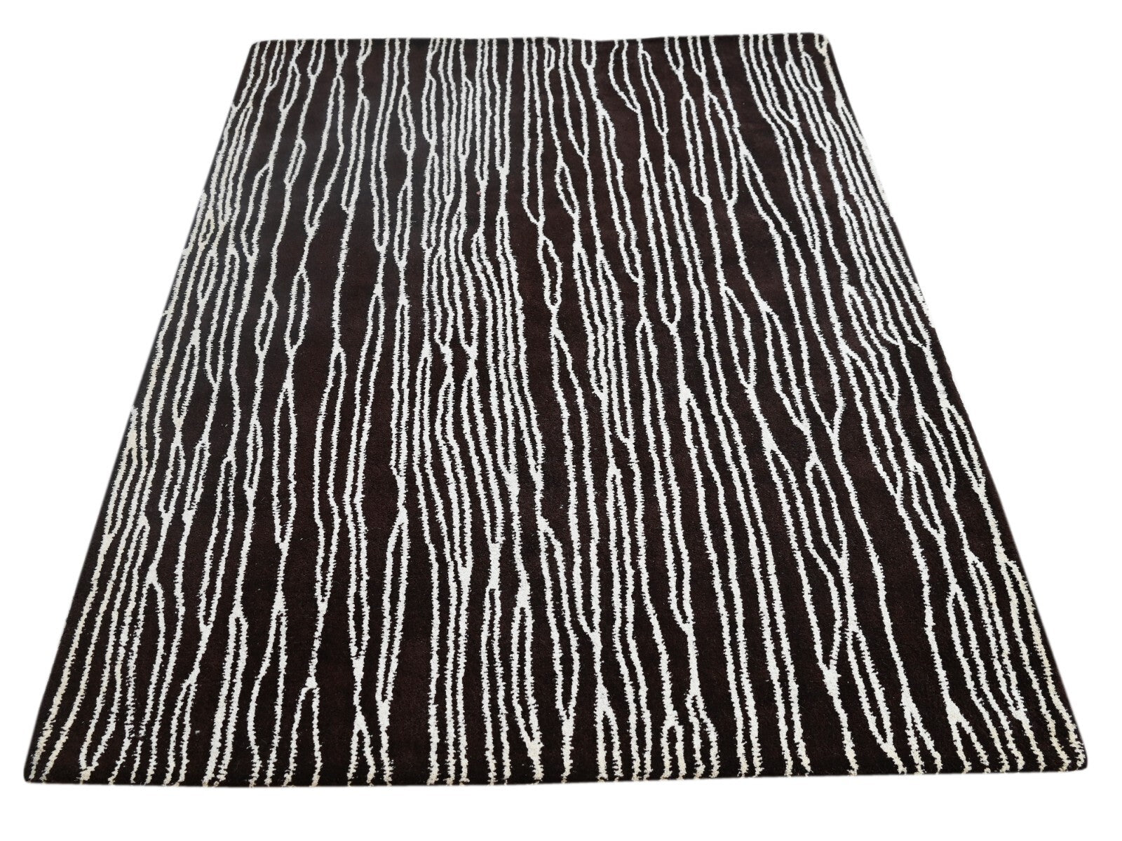 Handgetufteter Wolle Viskose teppich 150x240 braun  Modern Wohnzimmer SH214