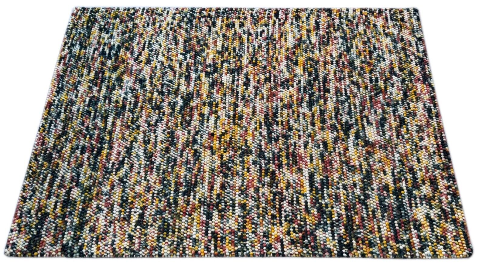 Bunter Wollteppich 170x240 cm Handgefertigt Modern Natur Teppich st13