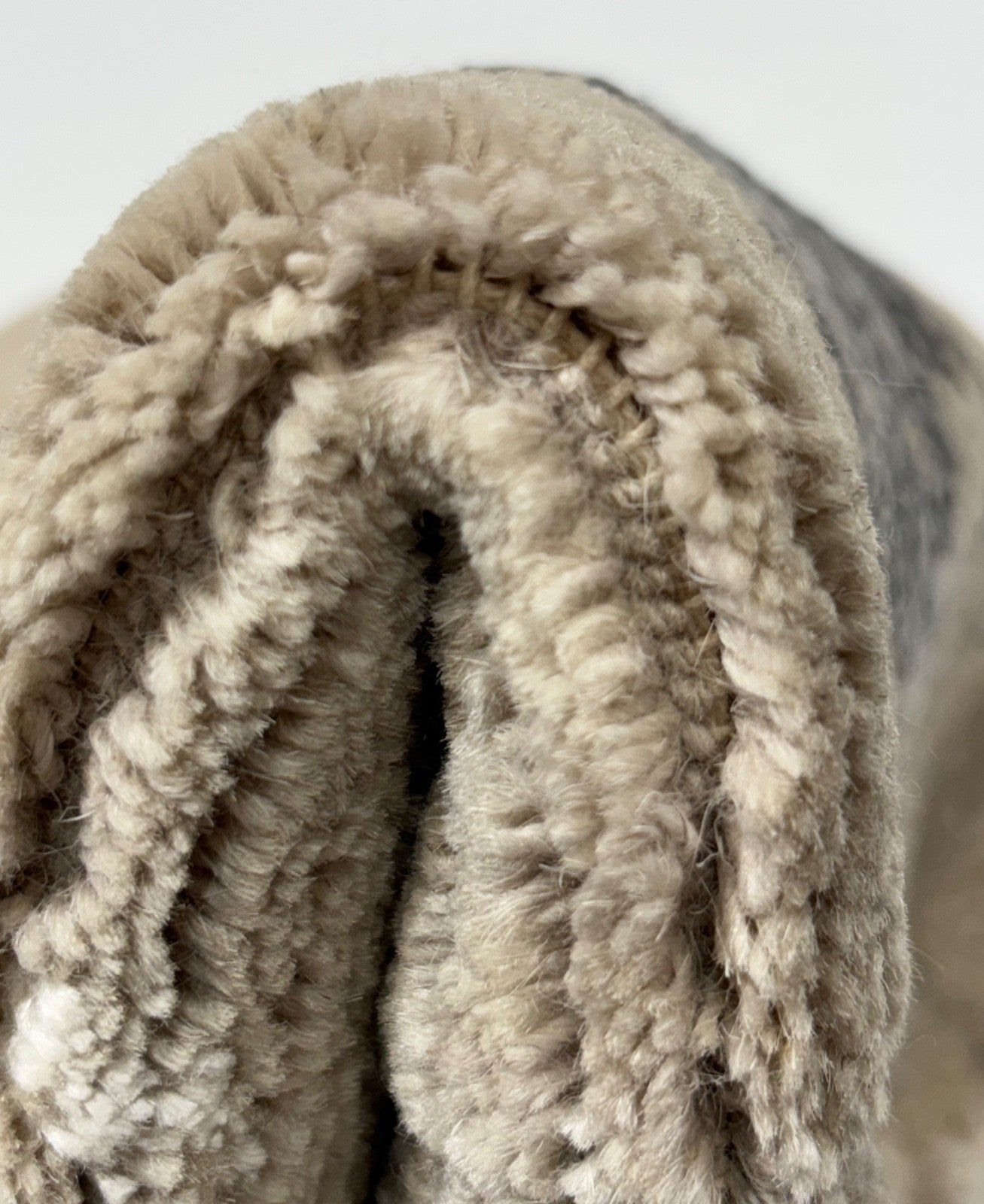 Handgeknüpfter  Design Teppich 60x90 cm Silber Bambus Glanz Modern R67