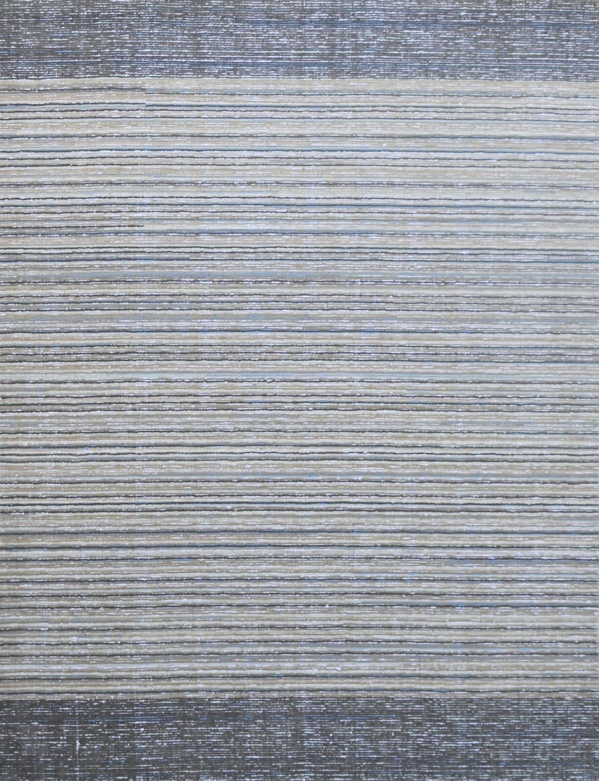 Handgewebter Teppich 240x300 Silber Glanzoptik Wolle  Wohnzimmer SH213