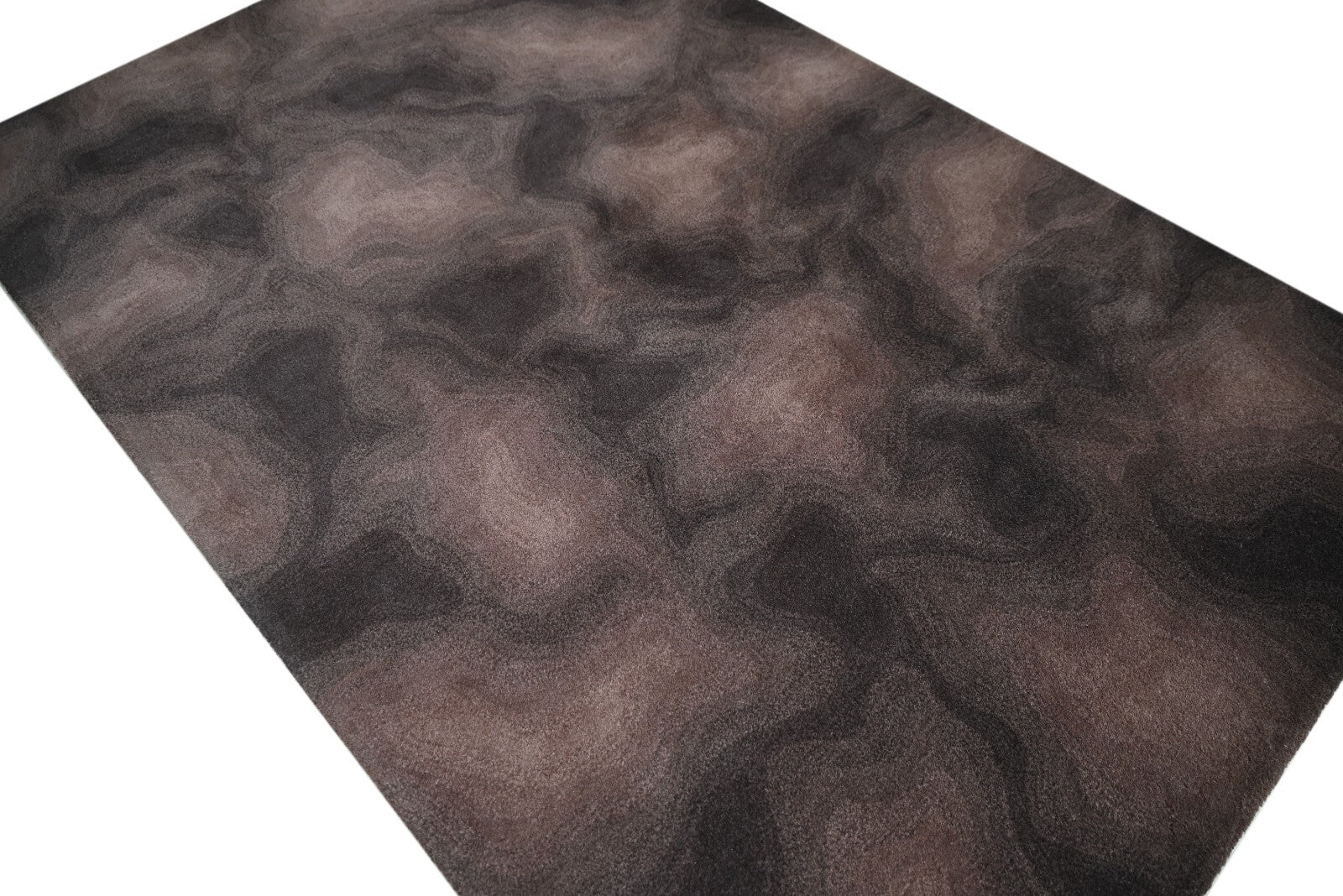 Tappeto in lana annodato a mano 120x180 marrone moderno soggiorno SH209