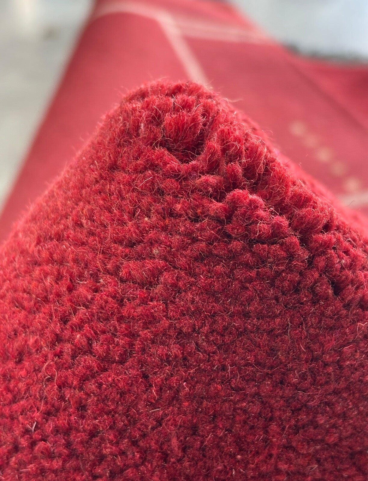 Rot Teppich Indo Nepál Handgeknüpft 100% Wolle 161x242 cm Orientteppich PR55 